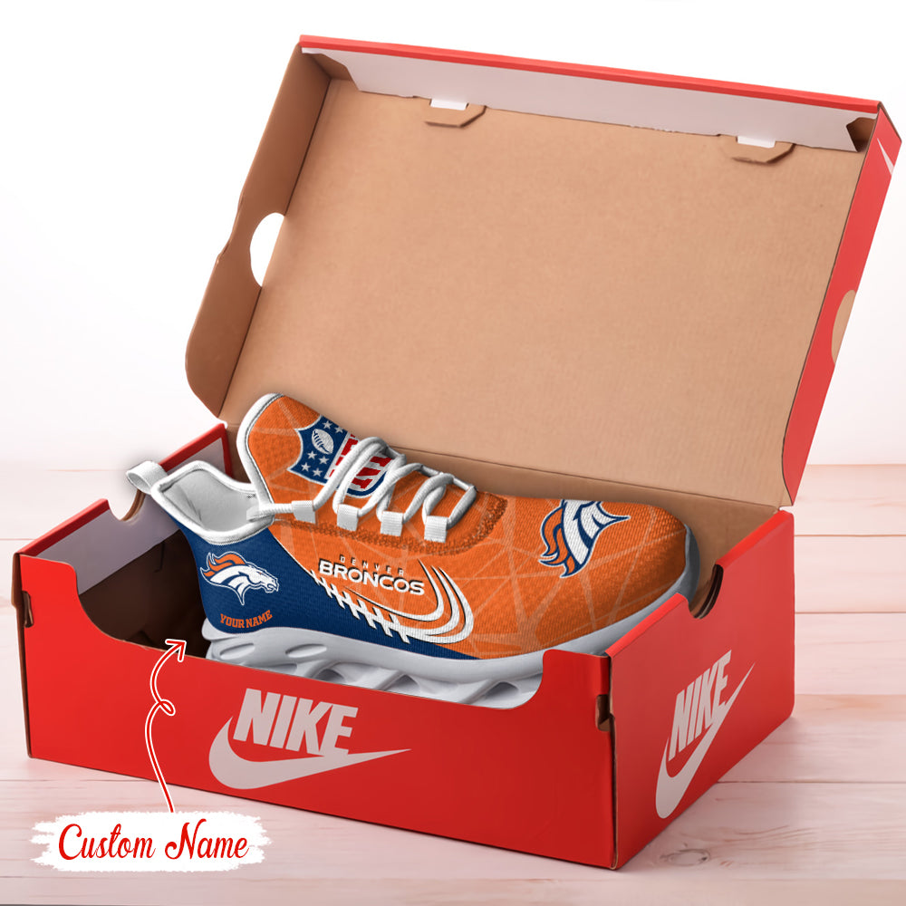 Ideafootwear Denver Broncos NFL Max Soul Shoes Sneakers For Men And Women