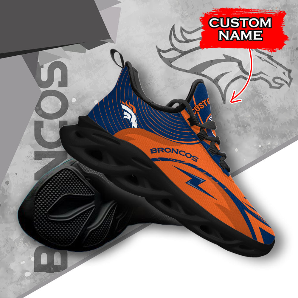 Ideafootwear Denver Broncos NFL Max Soul Shoes Sneakers For Men And Women