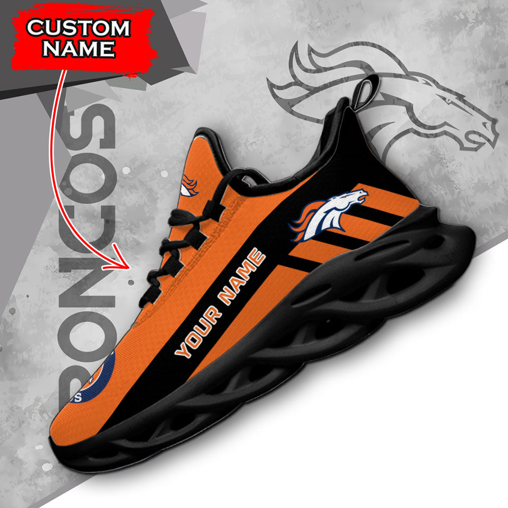 Ideafootwear Denver Broncos NFL Max Soul Shoes Sneakers For Men And Women