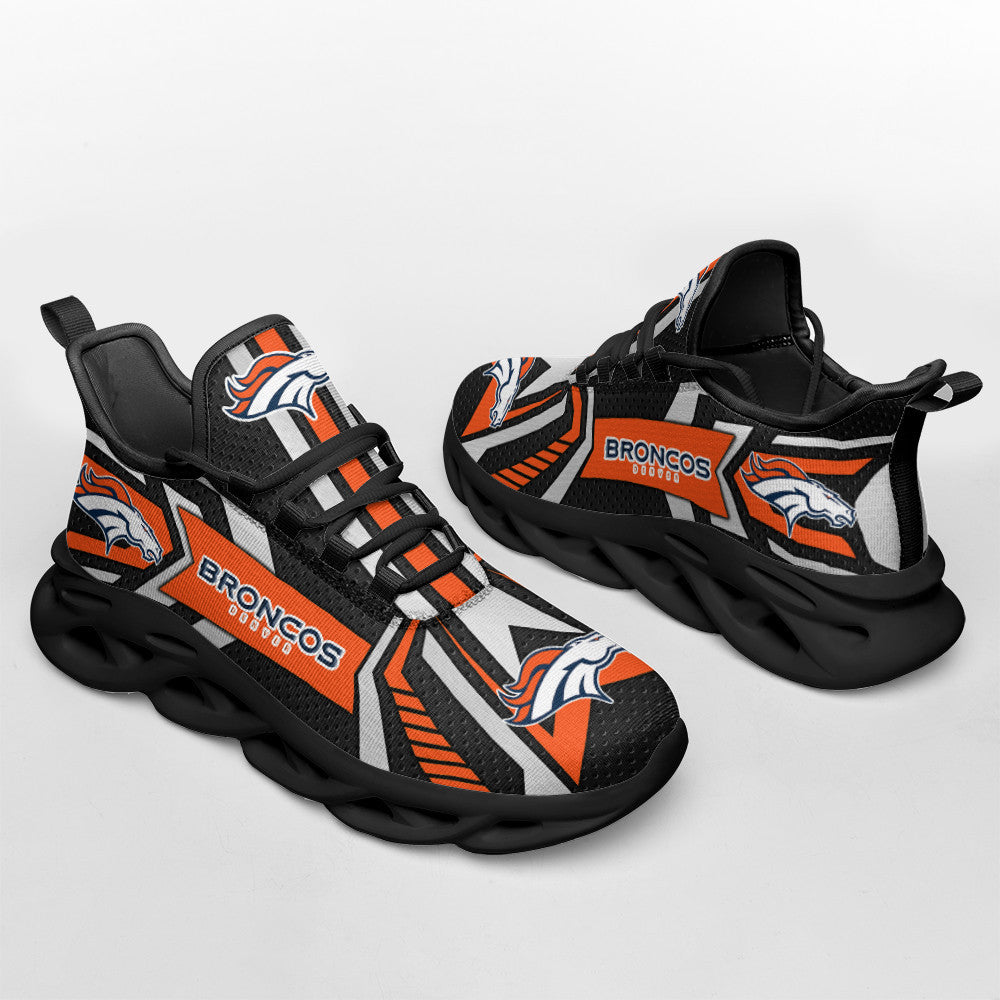 Ideafootwear Denver Broncos NFL Max Soul Shoes Sneakers For Men And Women