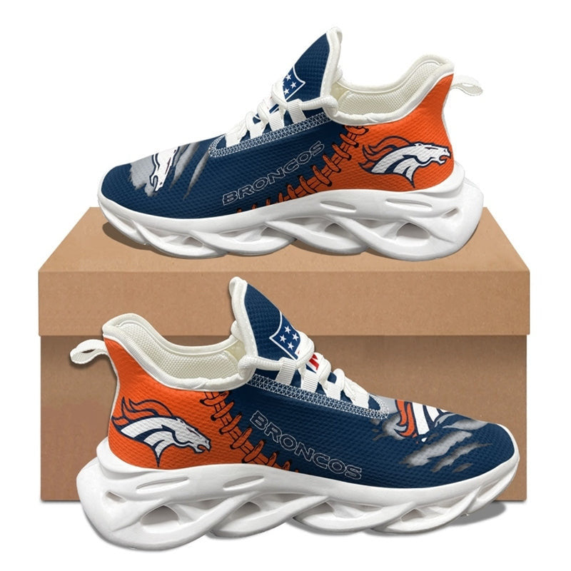 Ideafootwear Denver Broncos NFL Max Soul Shoes Sneakers For Men And Women