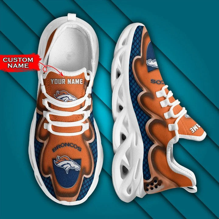 Ideafootwear Denver Broncos NFL Max Soul Shoes Sneakers For Men And Women