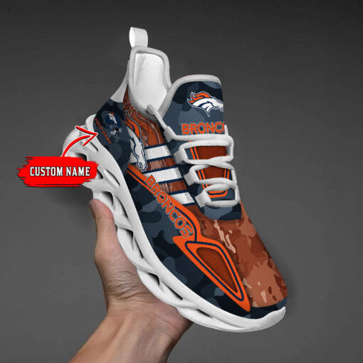 Ideafootwear Denver Broncos NFL Max Soul Shoes Sneakers For Men And Women