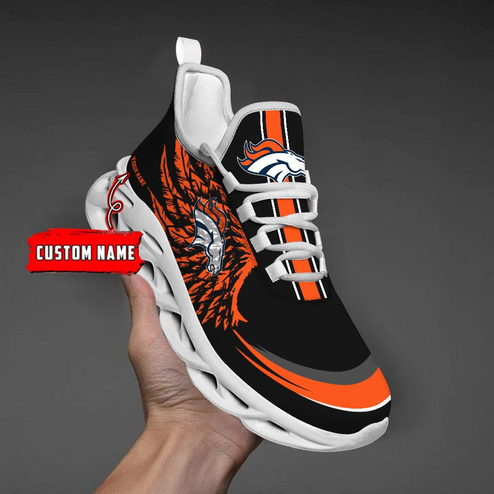 Ideafootwear Denver Broncos NFL Max Soul Shoes Sneakers For Men And Women