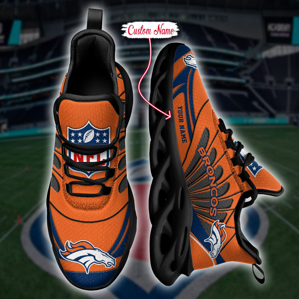 Ideafootwear Denver Broncos NFL Max Soul Shoes Sneakers For Men And Women