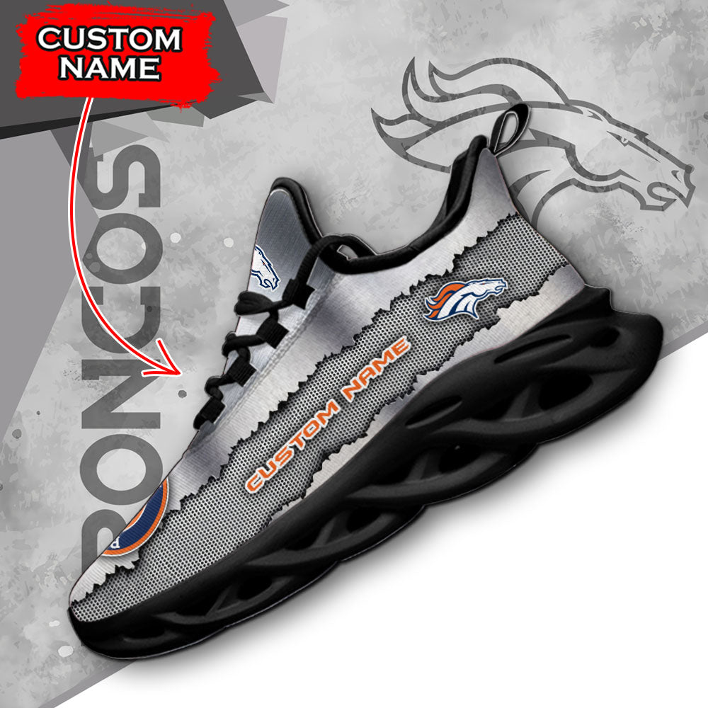 Ideafootwear Denver Broncos NFL Max Soul Shoes Sneakers For Men And Women