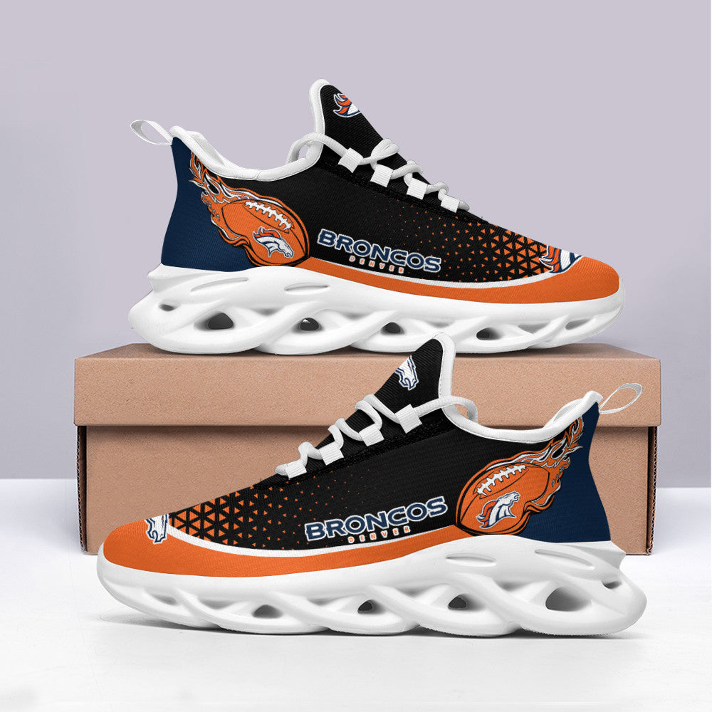 Ideafootwear Denver Broncos NFL Max Soul Shoes Sneakers For Men And Women