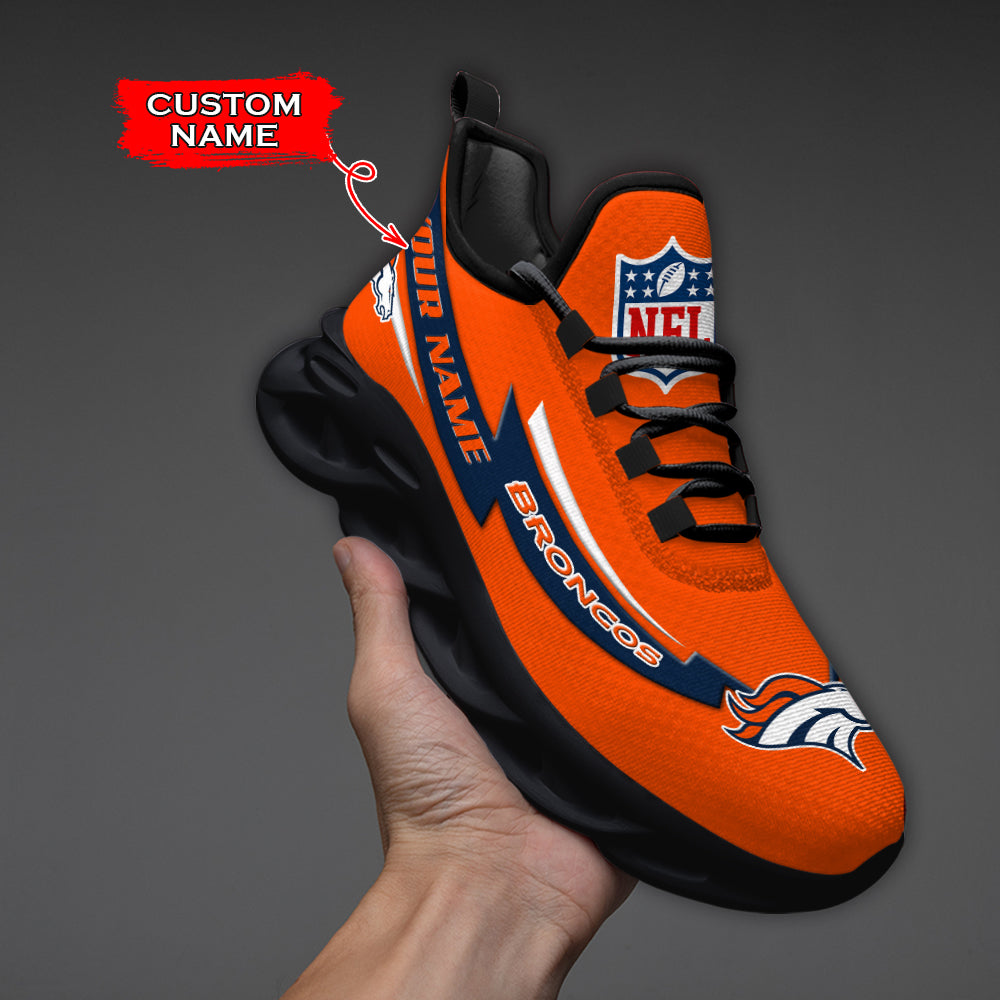 Ideafootwear  Denver Broncos NFL Max Soul Shoes Sneakers For Men And Women