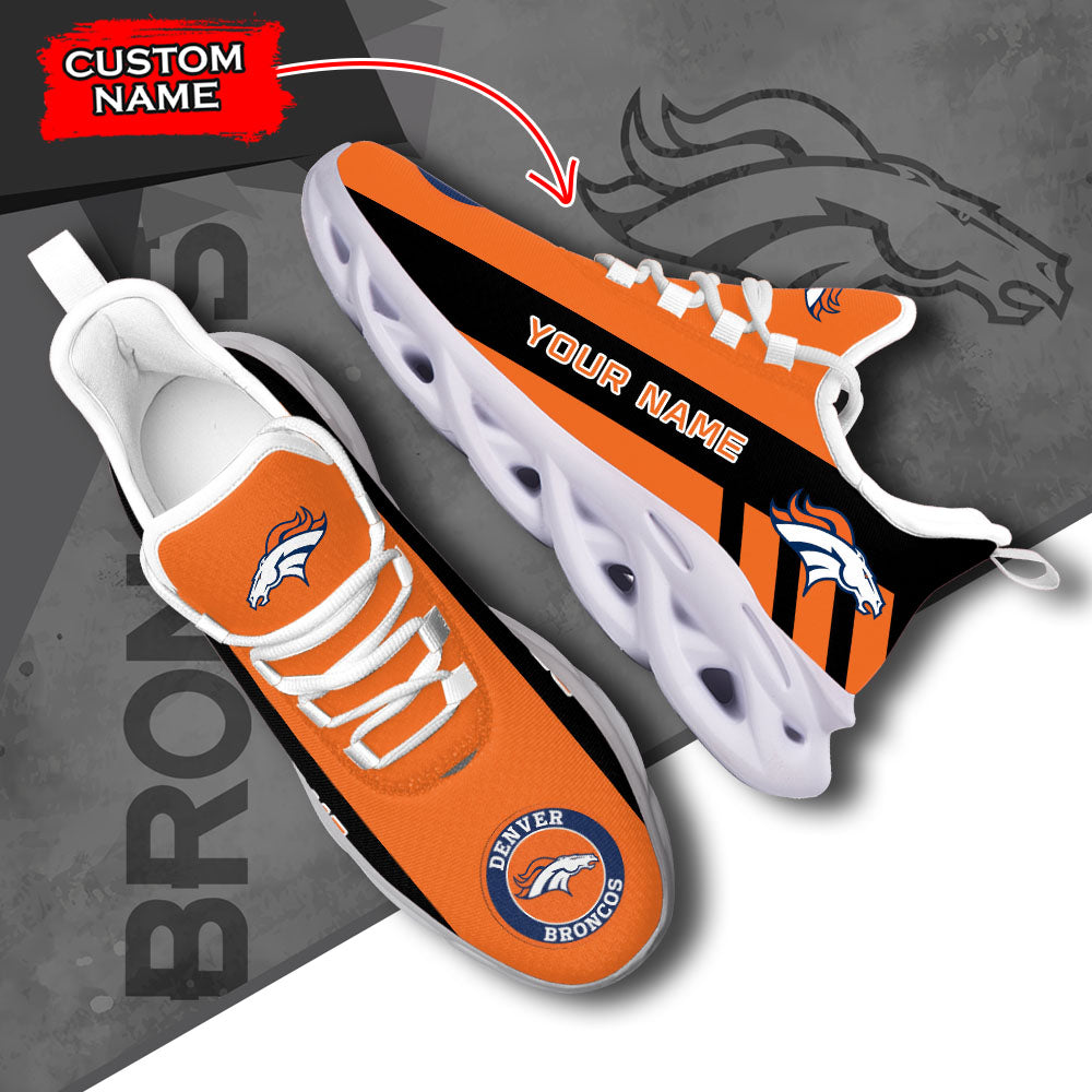 Ideafootwear Denver Broncos NFL Max Soul Shoes Sneakers For Men And Women