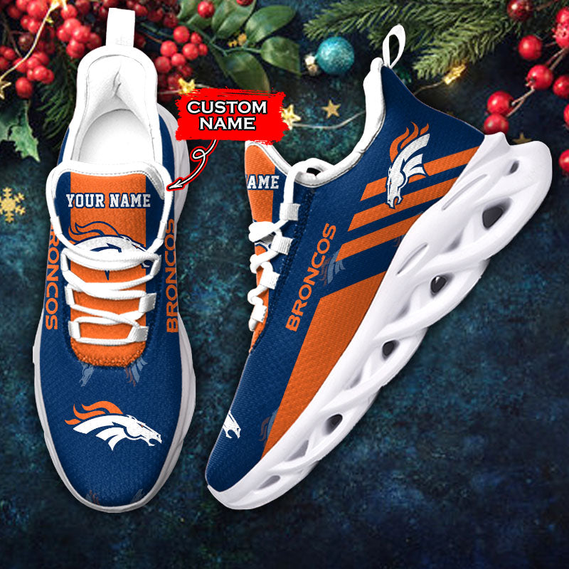 Ideafootwear Denver Broncos NFL Max Soul Shoes Sneakers For Men And Women