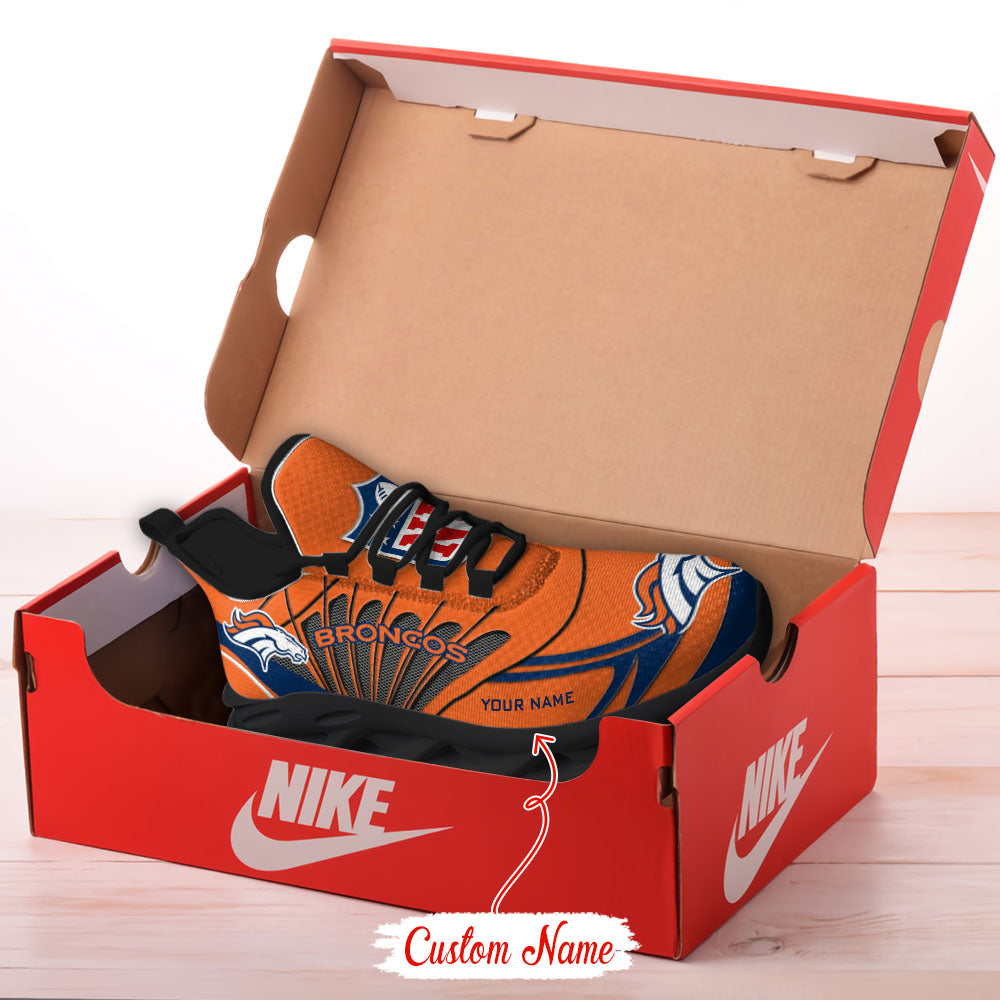 Ideafootwear Denver Broncos NFL Max Soul Shoes Sneakers For Men And Women