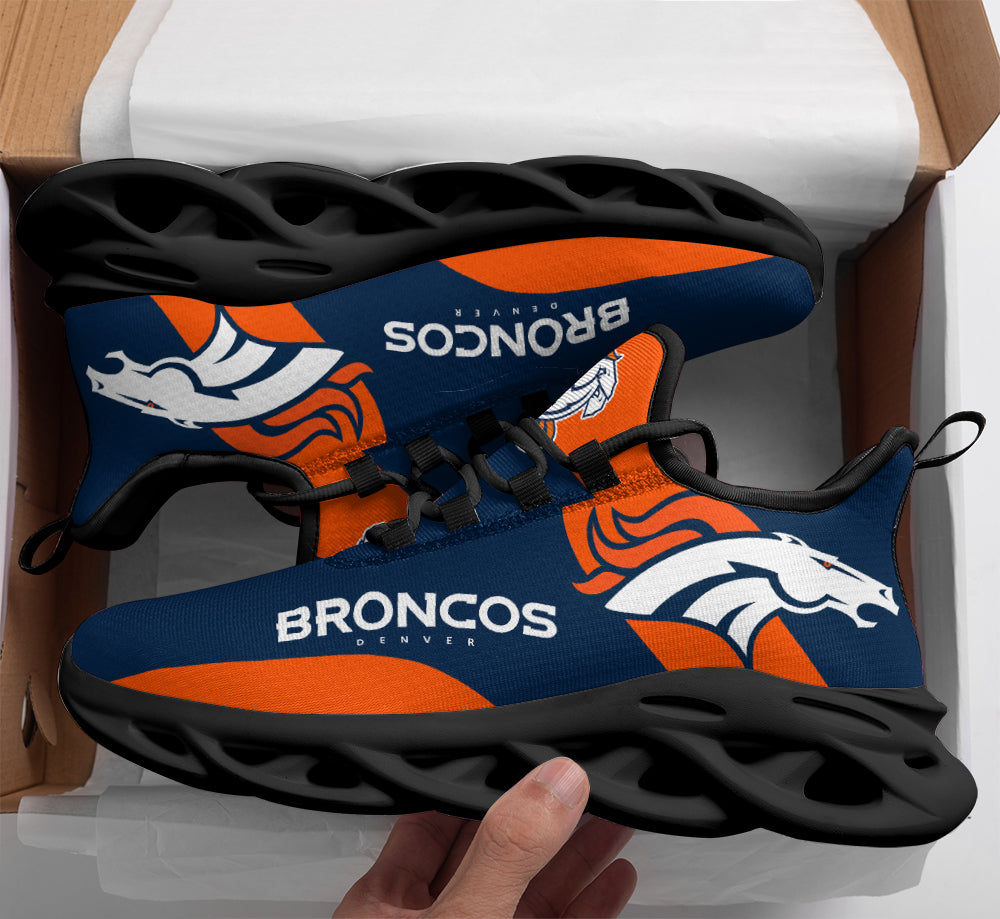 Ideafootwear Denver Broncos NFL Max Soul Shoes Sneakers For Men And Women