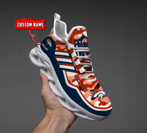 Ideafootwear Denver Broncos NFL Max Soul Shoes Sneakers For Men And Women