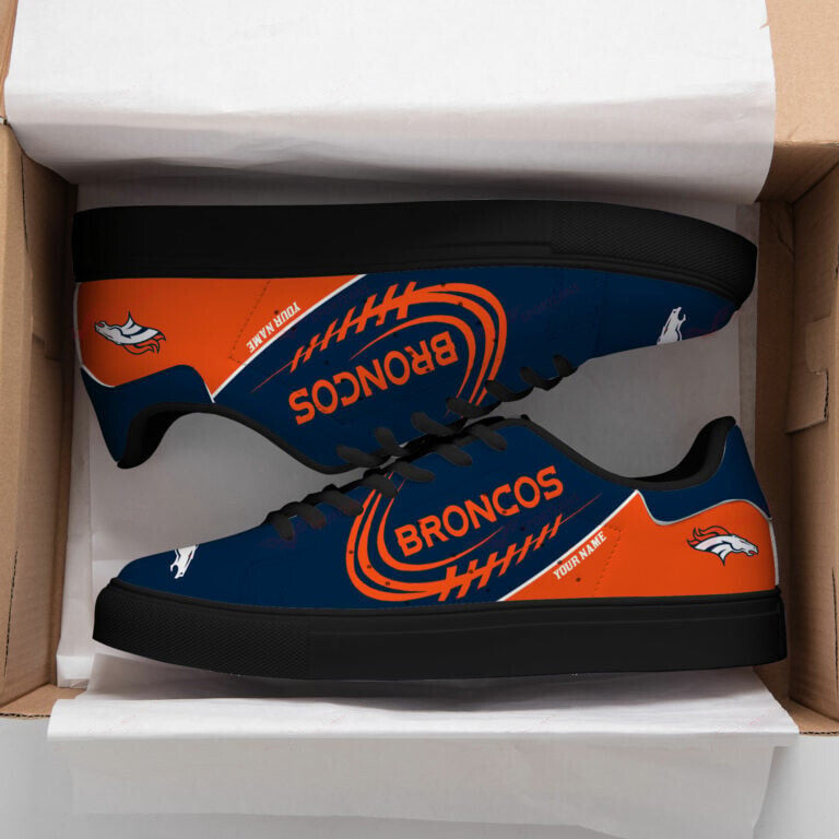 Ideafootwear Denver Broncos Skate Stan Shoes Sneakes For Men And Women