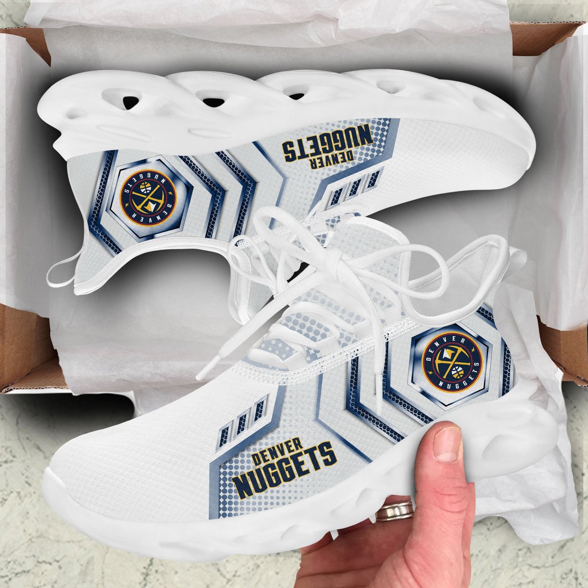 Ideafootwear Denver Nuggets Max Soul Shoes Sneakers For Men And Women
