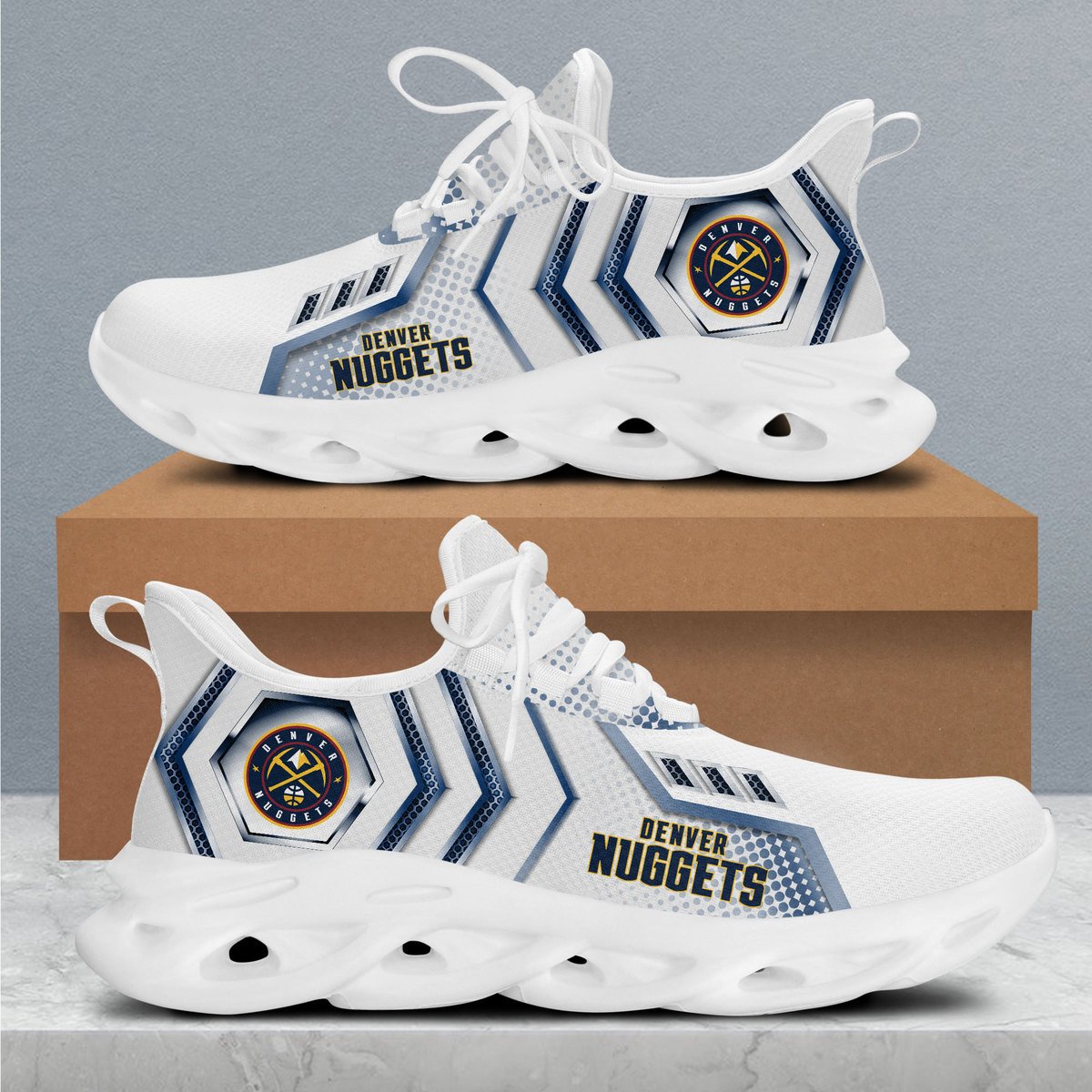 Ideafootwear Denver Nuggets Max Soul Shoes Sneakers For Men And Women