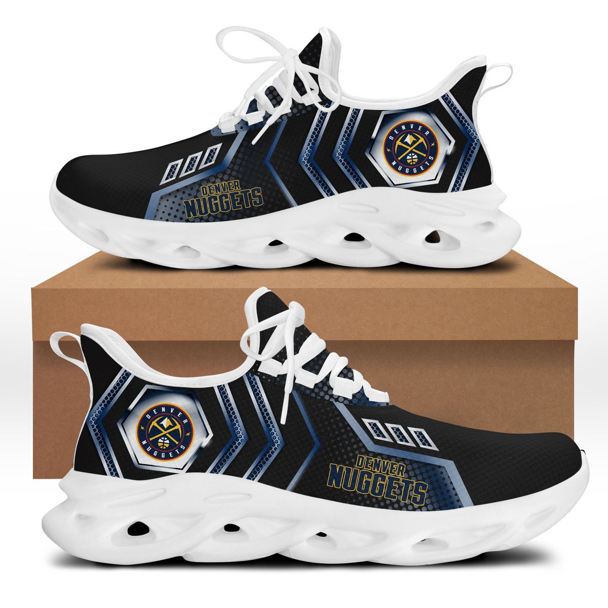 Ideafootwear Denver Nuggets Max Soul Shoes Sneakers For Men And Women