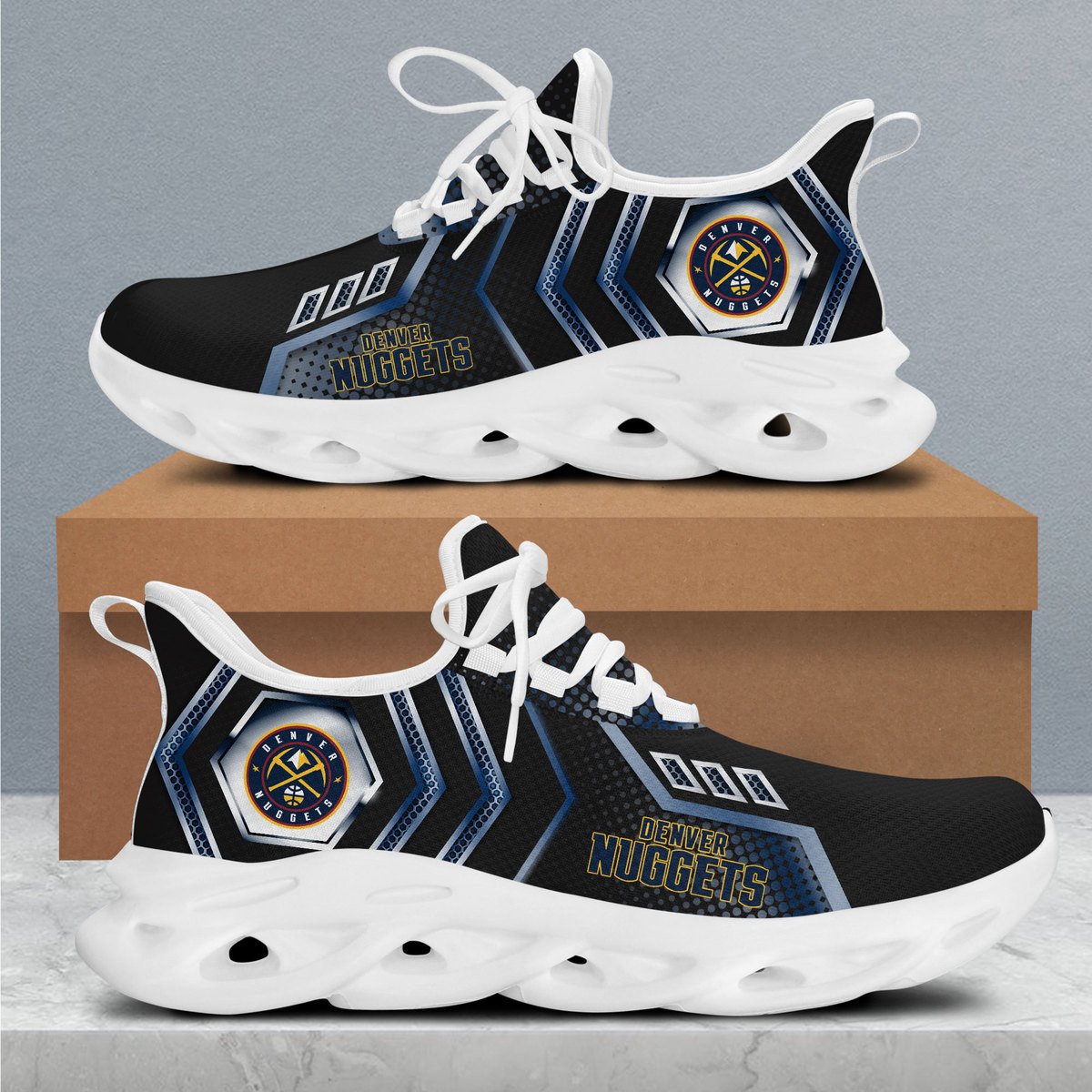 Ideafootwear Denver Nuggets Max Soul Shoes Sneakers For Men And Women