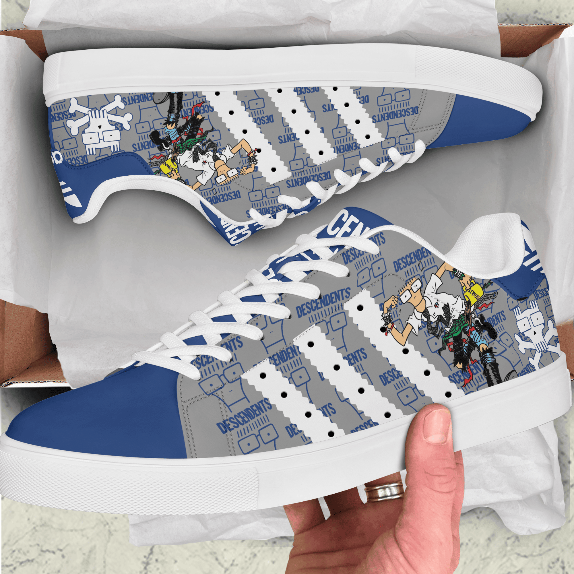 Ideafootwear Descendents Skate Stan Shoes Sneakes For Men And Women