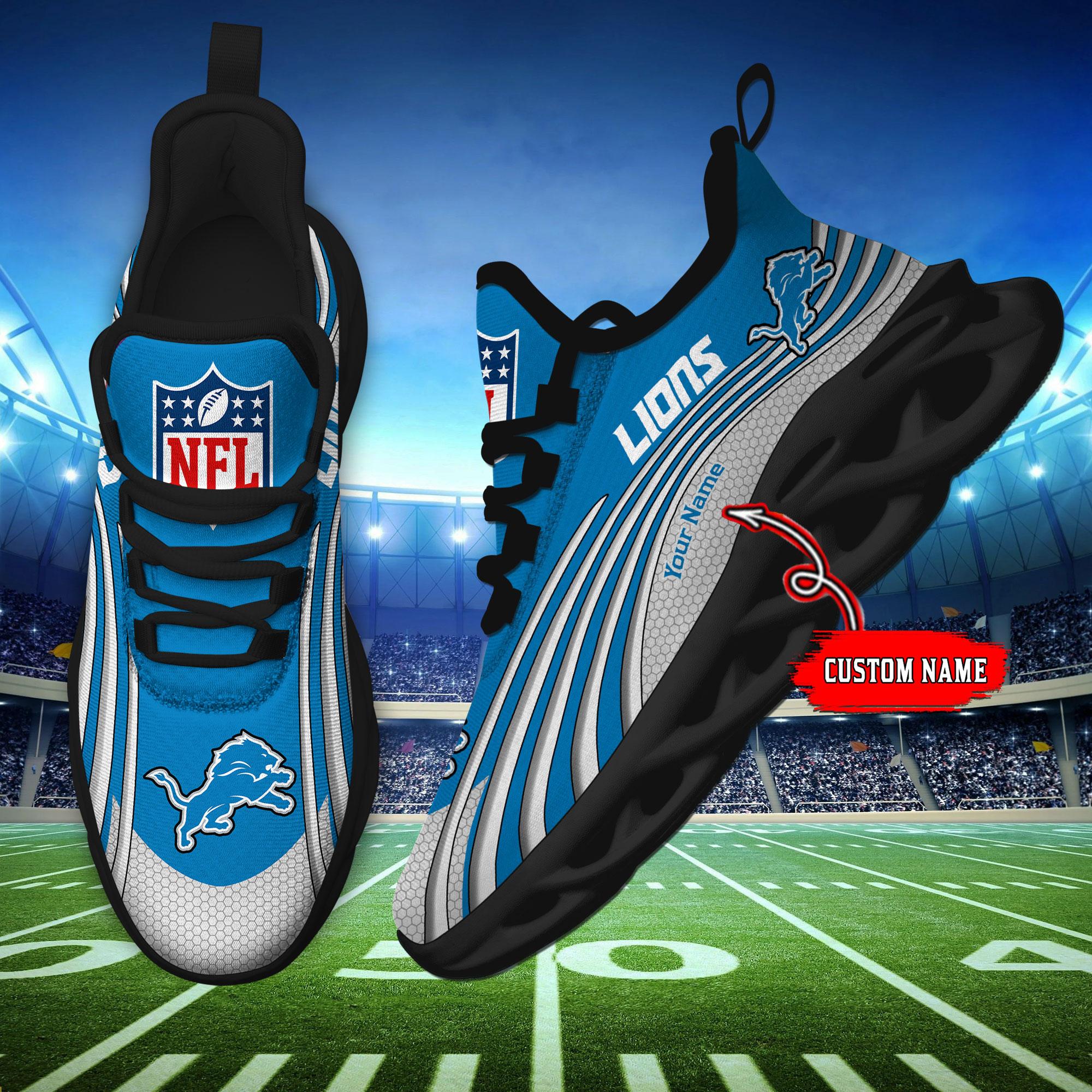 Ideafootwear Detroit Lions Max Soul Shoes Sneakers For Men And Women