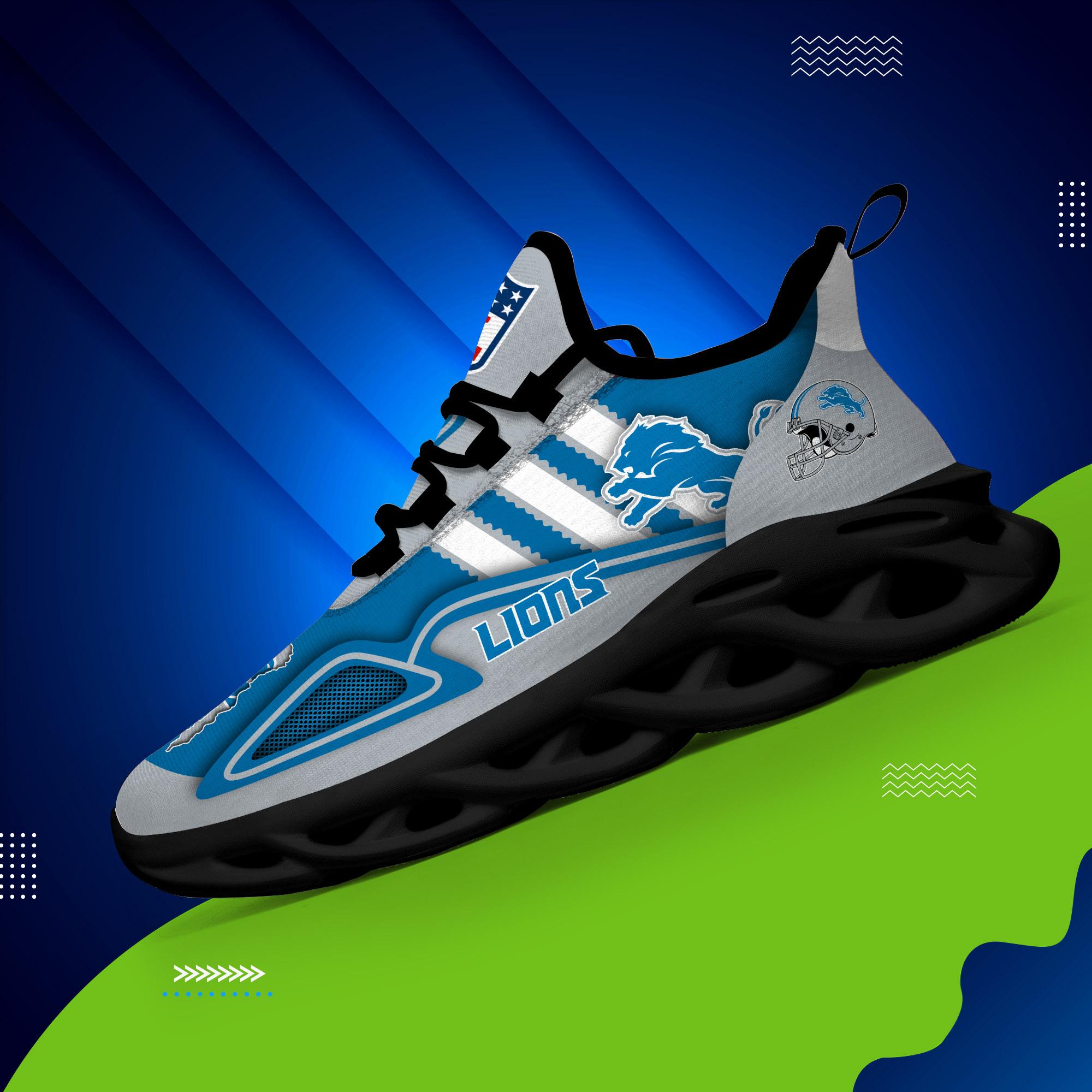 Ideafootwear Detroit Lions Max Soul Shoes Sneakers For Men And Women