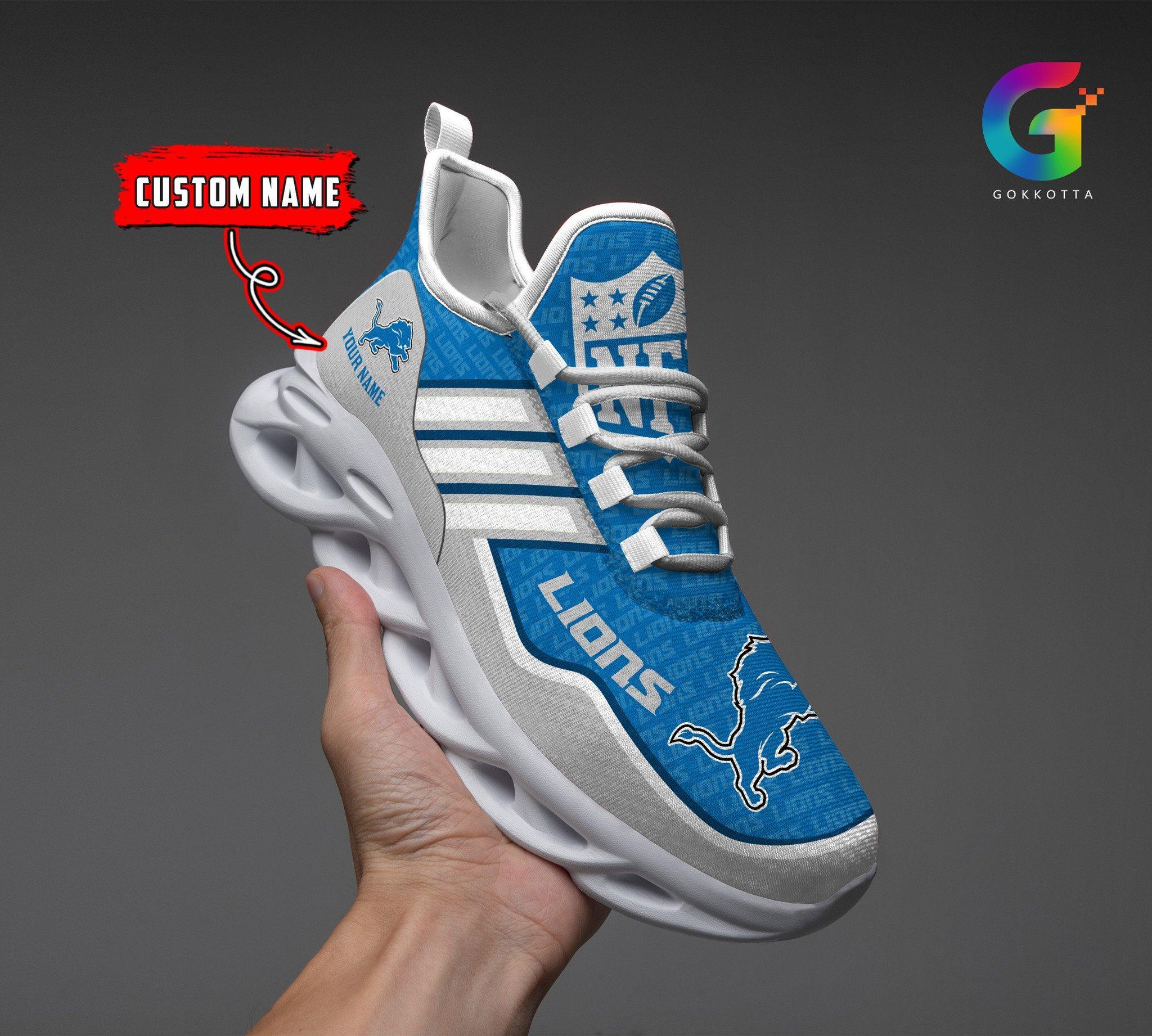 Ideafootwear Detroit Lions Max Soul Shoes Sneakers For Men And Women