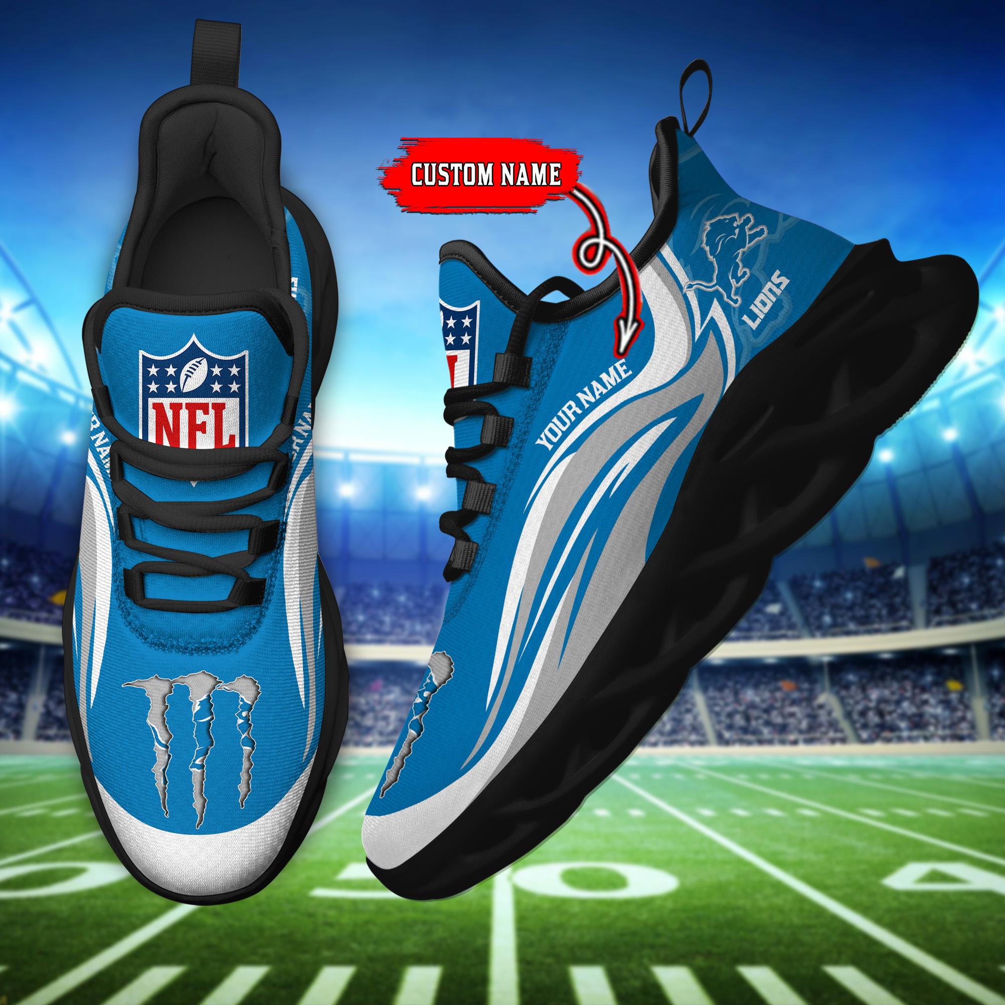 Ideafootwear Detroit Lions Max Soul Shoes Sneakers For Men And Women