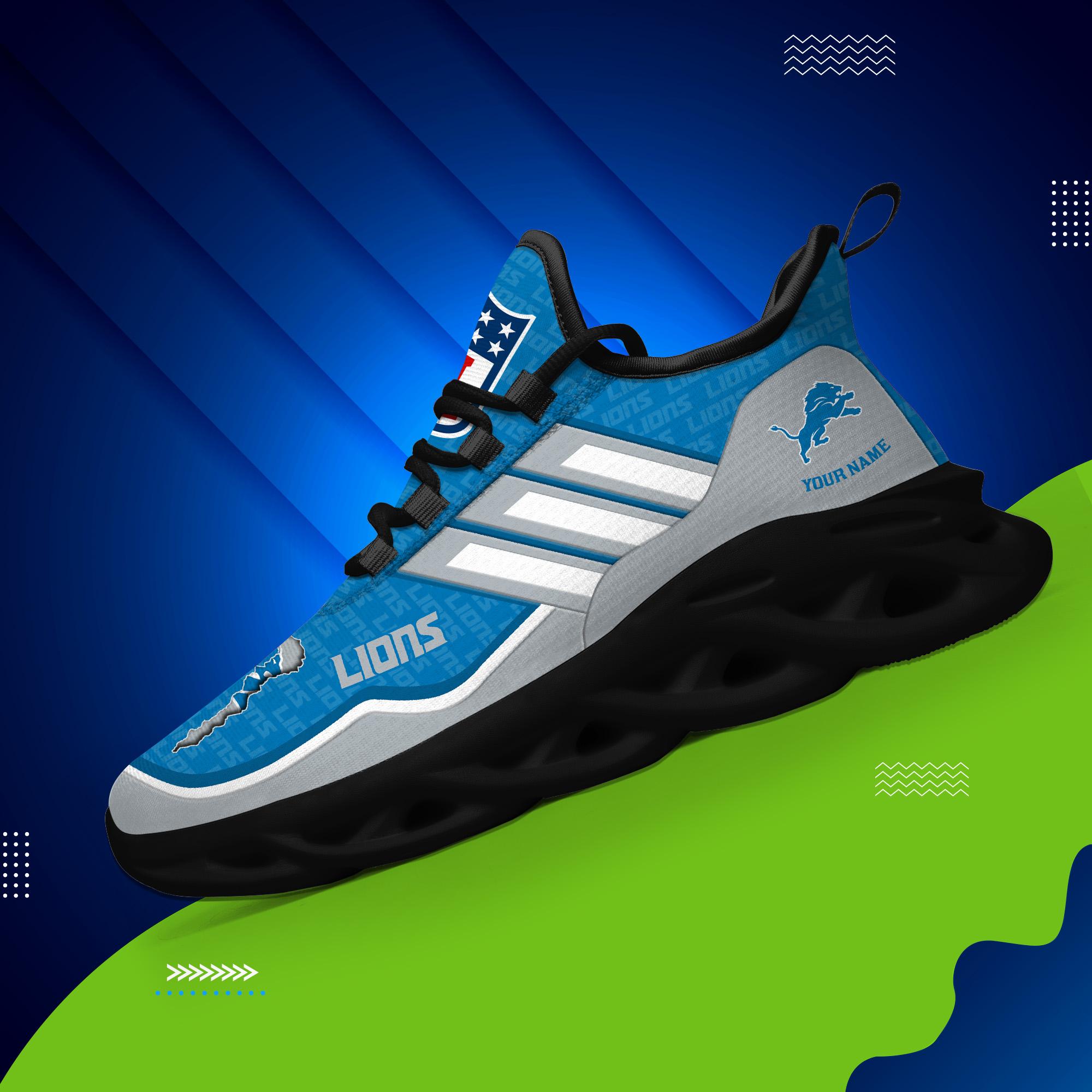 Ideafootwear Detroit Lions Max Soul Shoes Sneakers For Men And Women