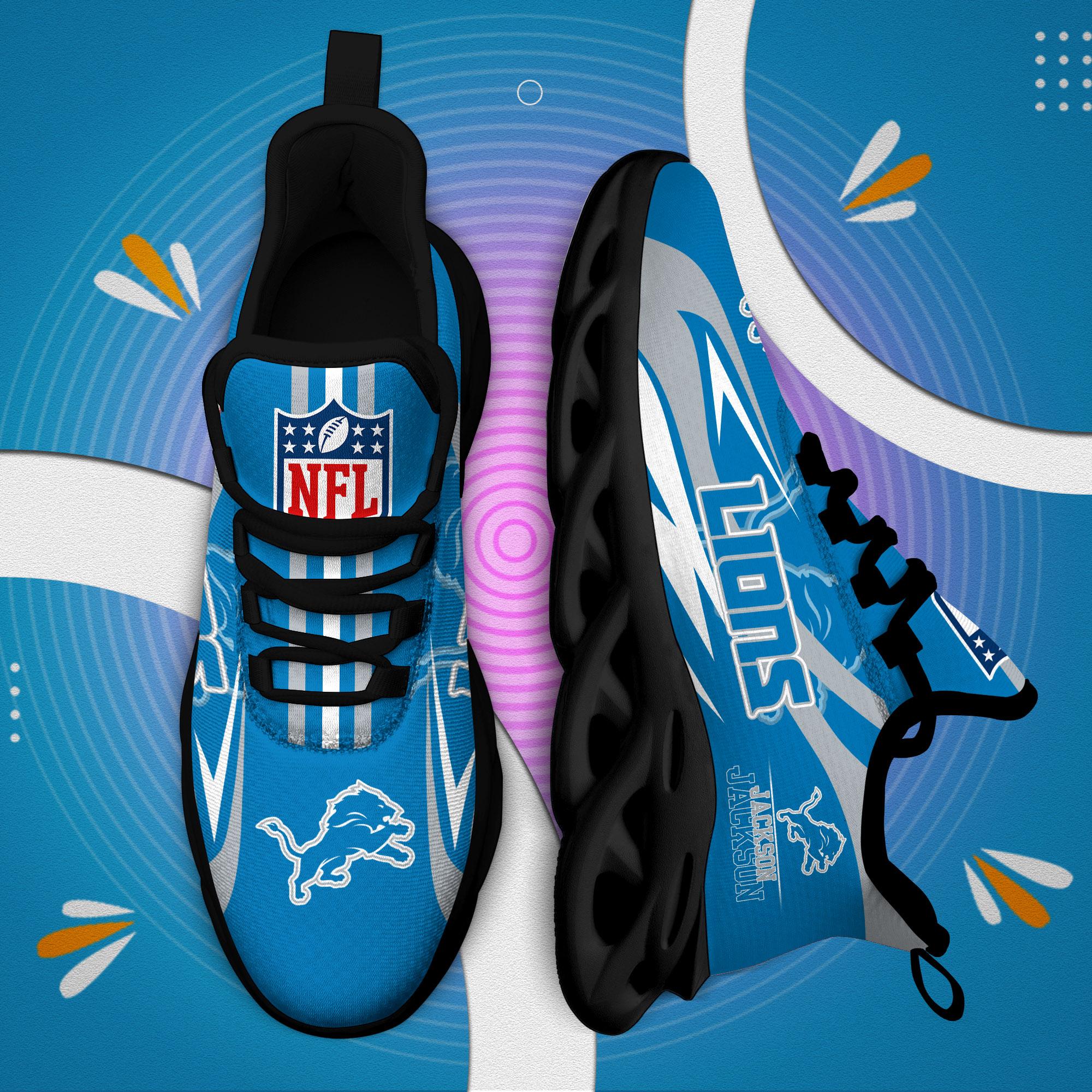 Ideafootwear Detroit Lions Max Soul Shoes Sneakers For Men And Women