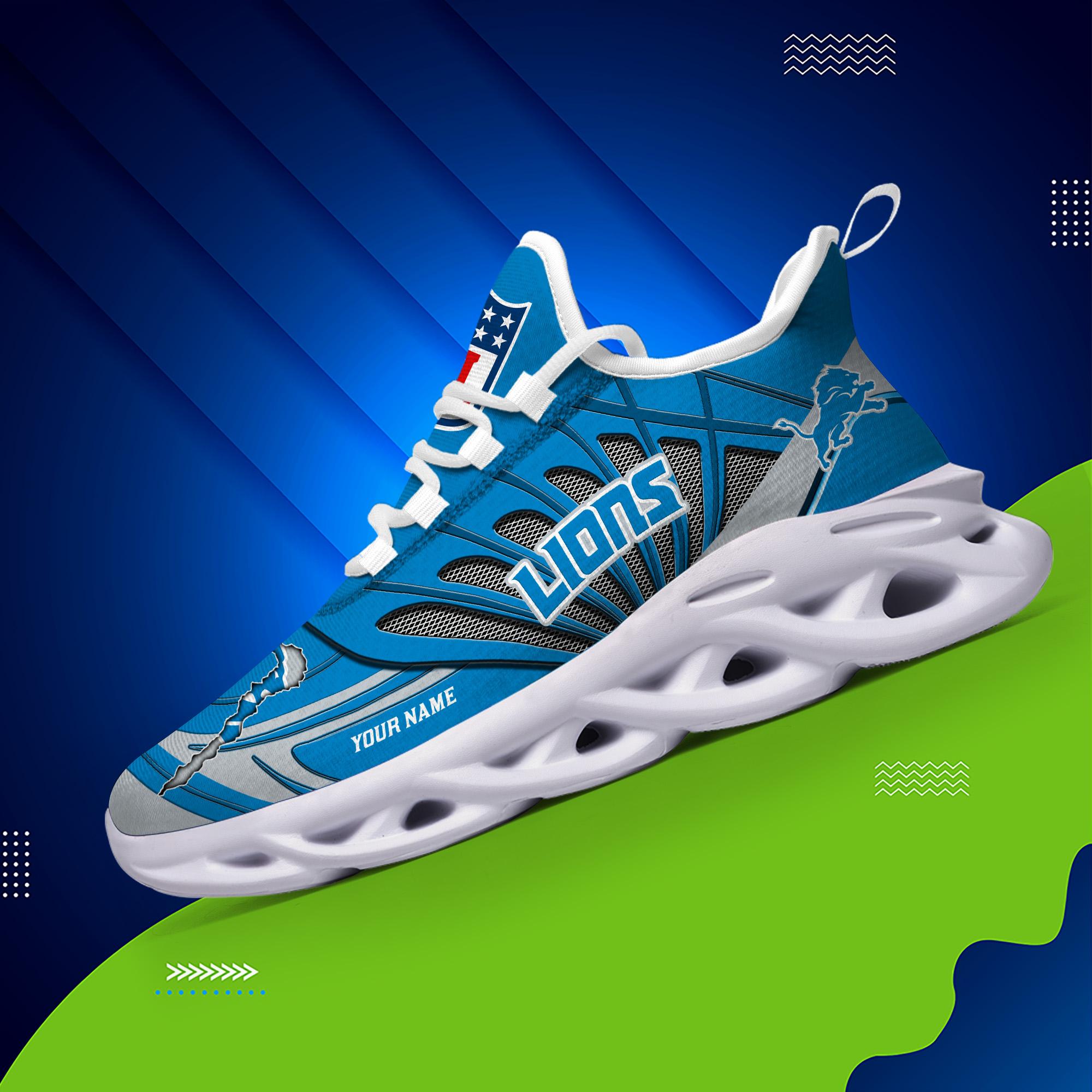 Ideafootwear Detroit Lions Max Soul Shoes Sneakers For Men And Women