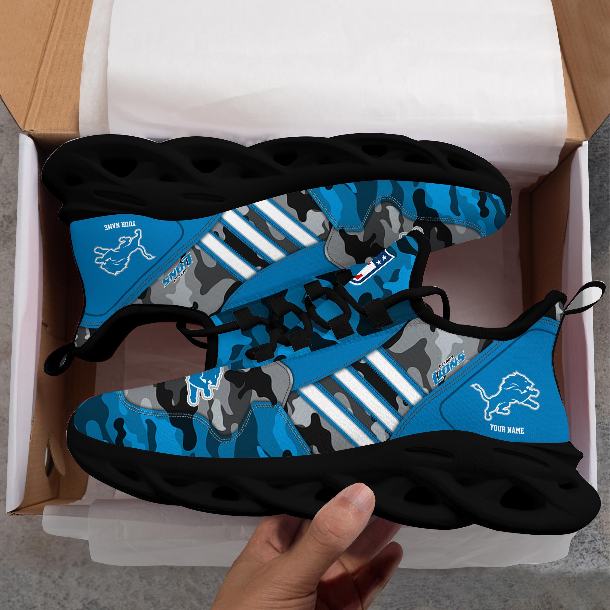 Ideafootwear Detroit Lions Max Soul Shoes Sneakers For Men And Women
