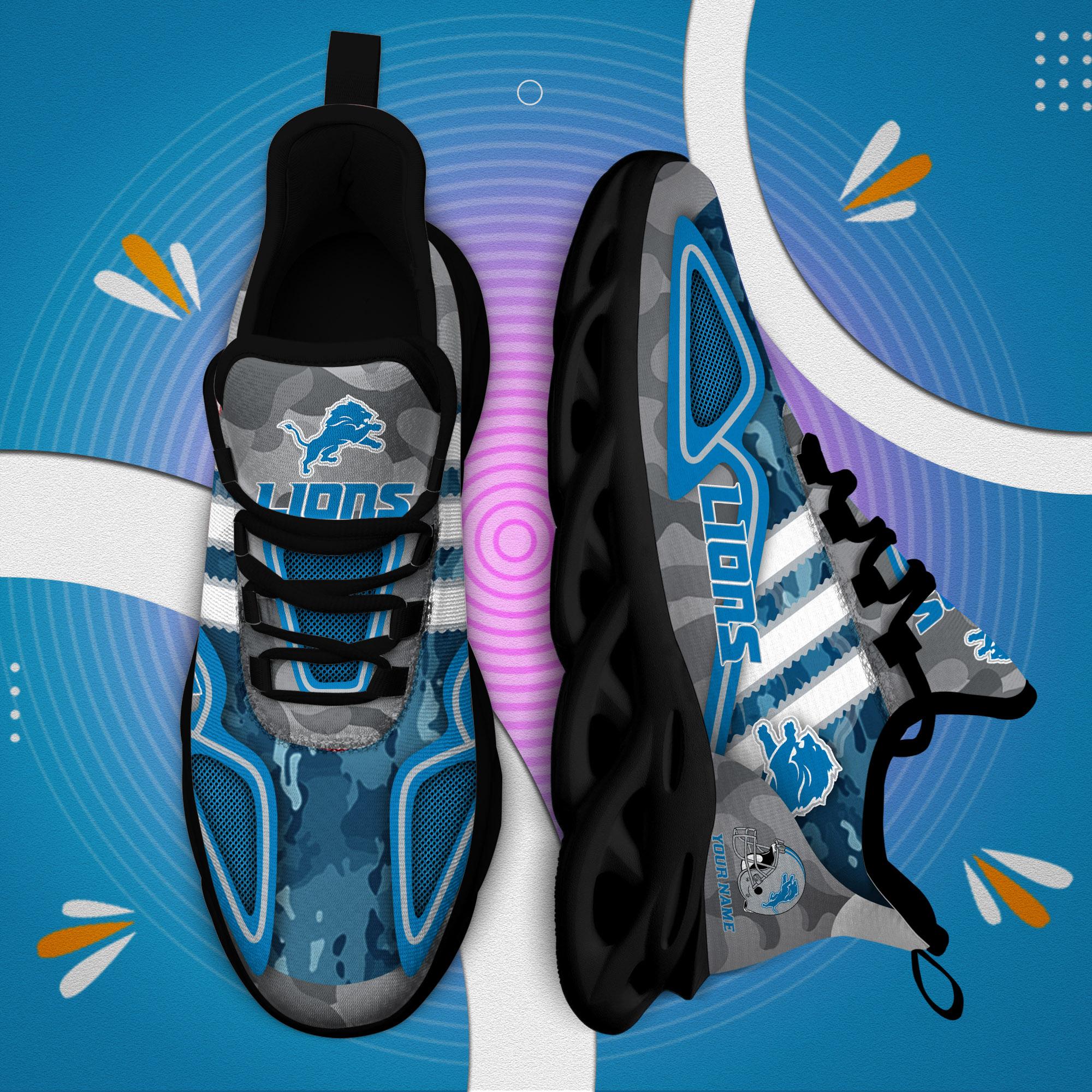 Ideafootwear Detroit Lions Max Soul Shoes Sneakers For Men And Women