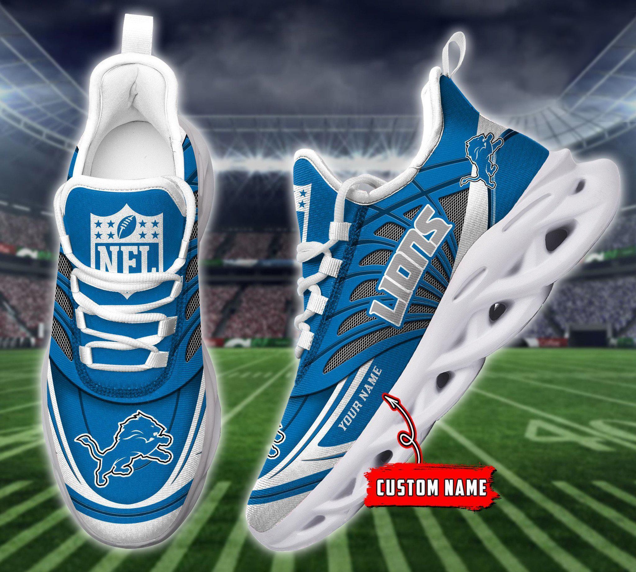 Ideafootwear Detroit Lions Max Soul Shoes Sneakers For Men And Women