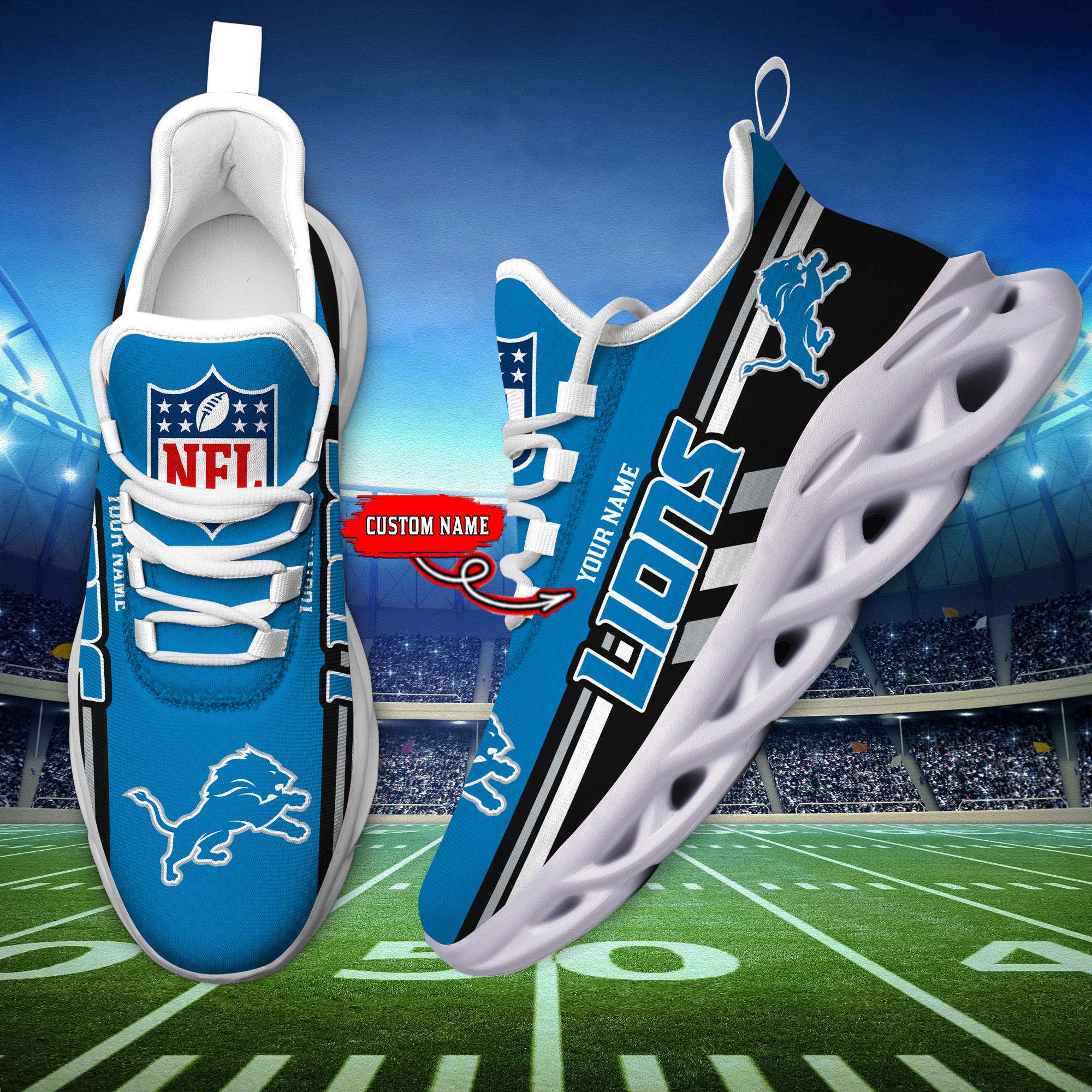 Ideafootwear Detroit Lions Max Soul Shoes Sneakers For Men And Women