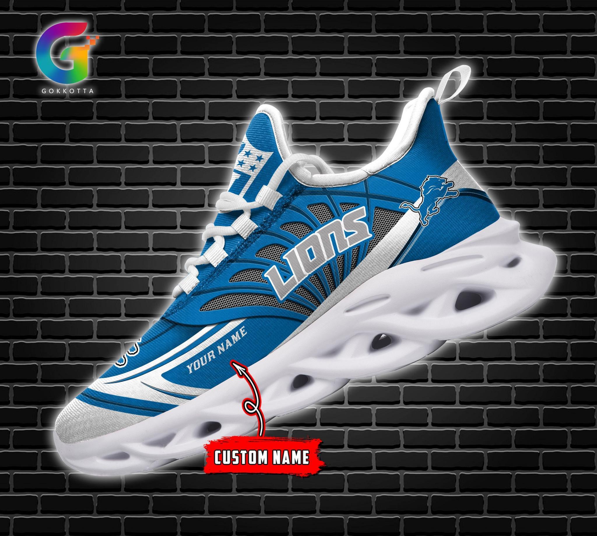 Ideafootwear Detroit Lions Max Soul Shoes Sneakers For Men And Women
