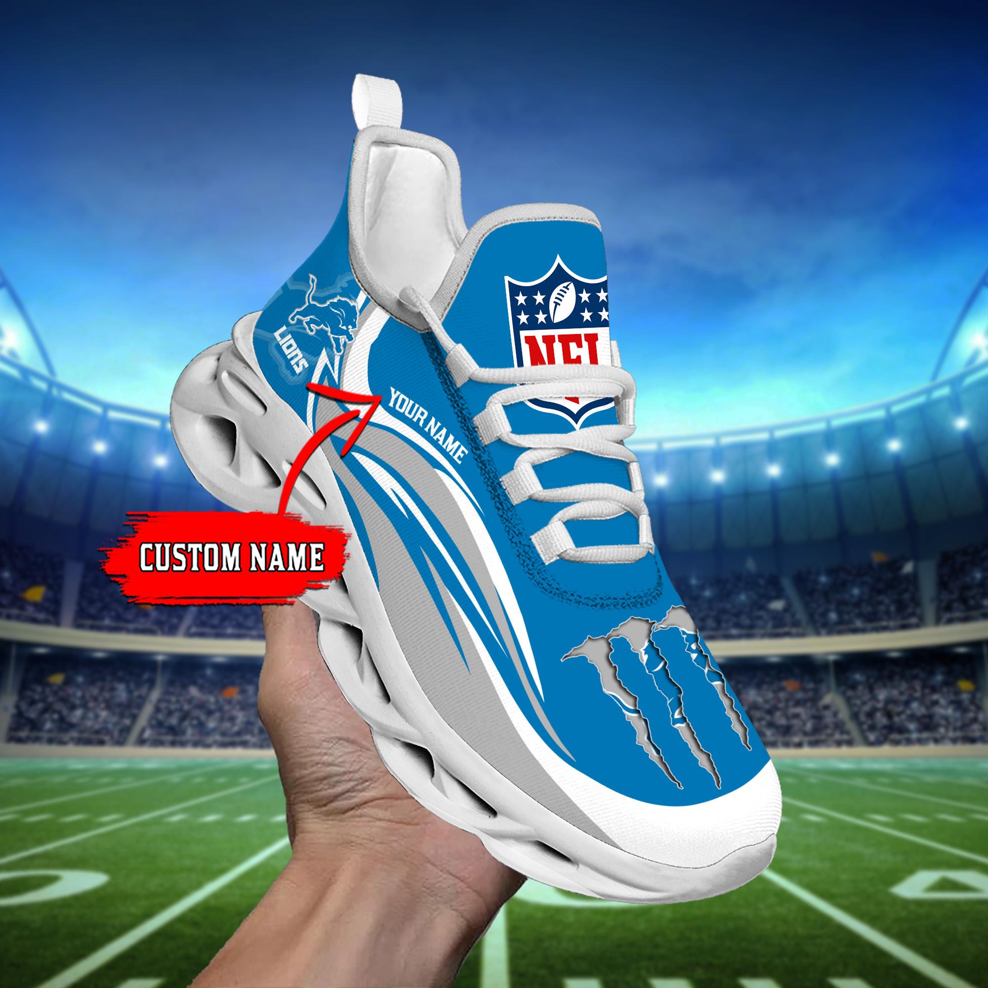 Ideafootwear Detroit Lions Max Soul Shoes Sneakers For Men And Women