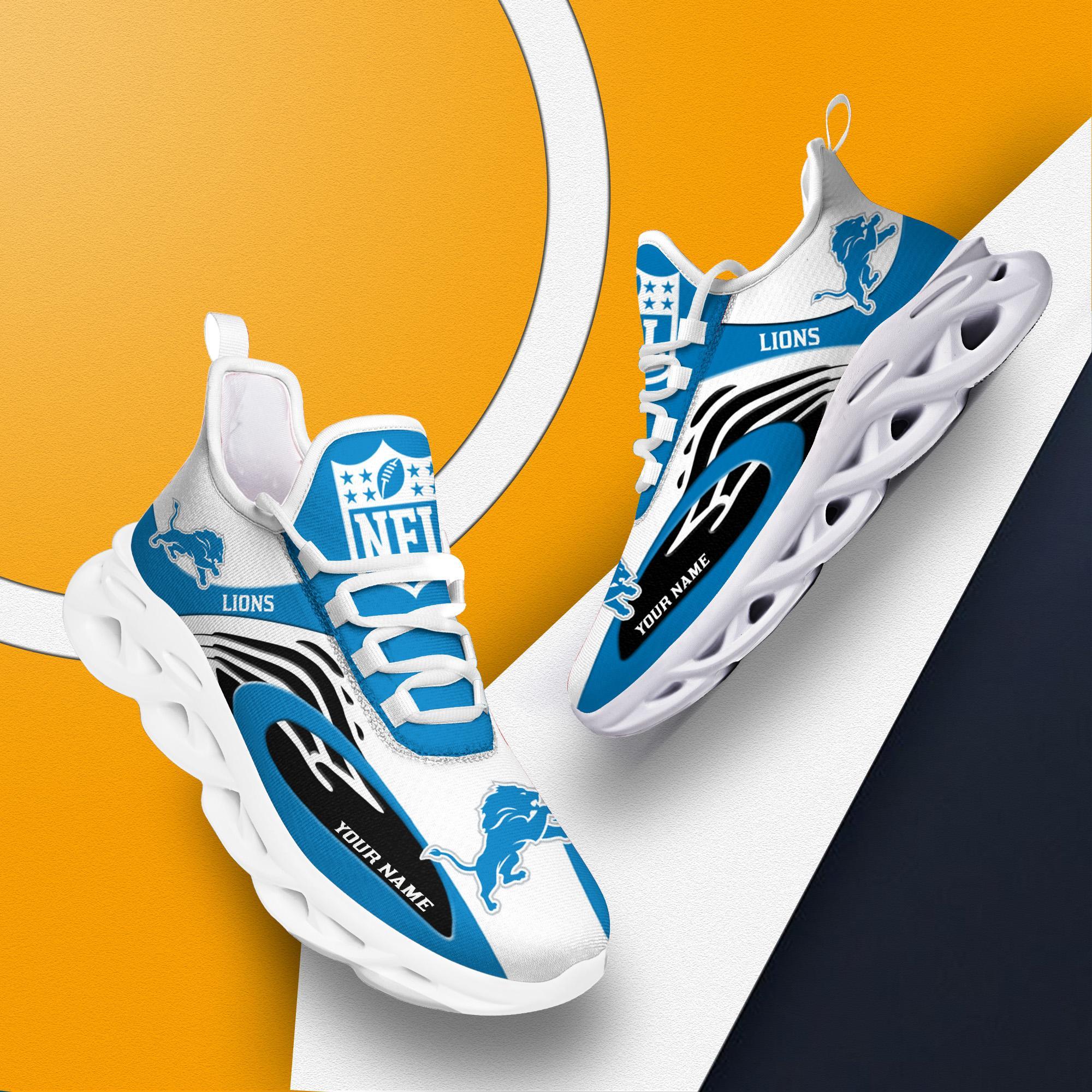Ideafootwear Detroit Lions Max Soul Shoes Sneakers For Men And Women