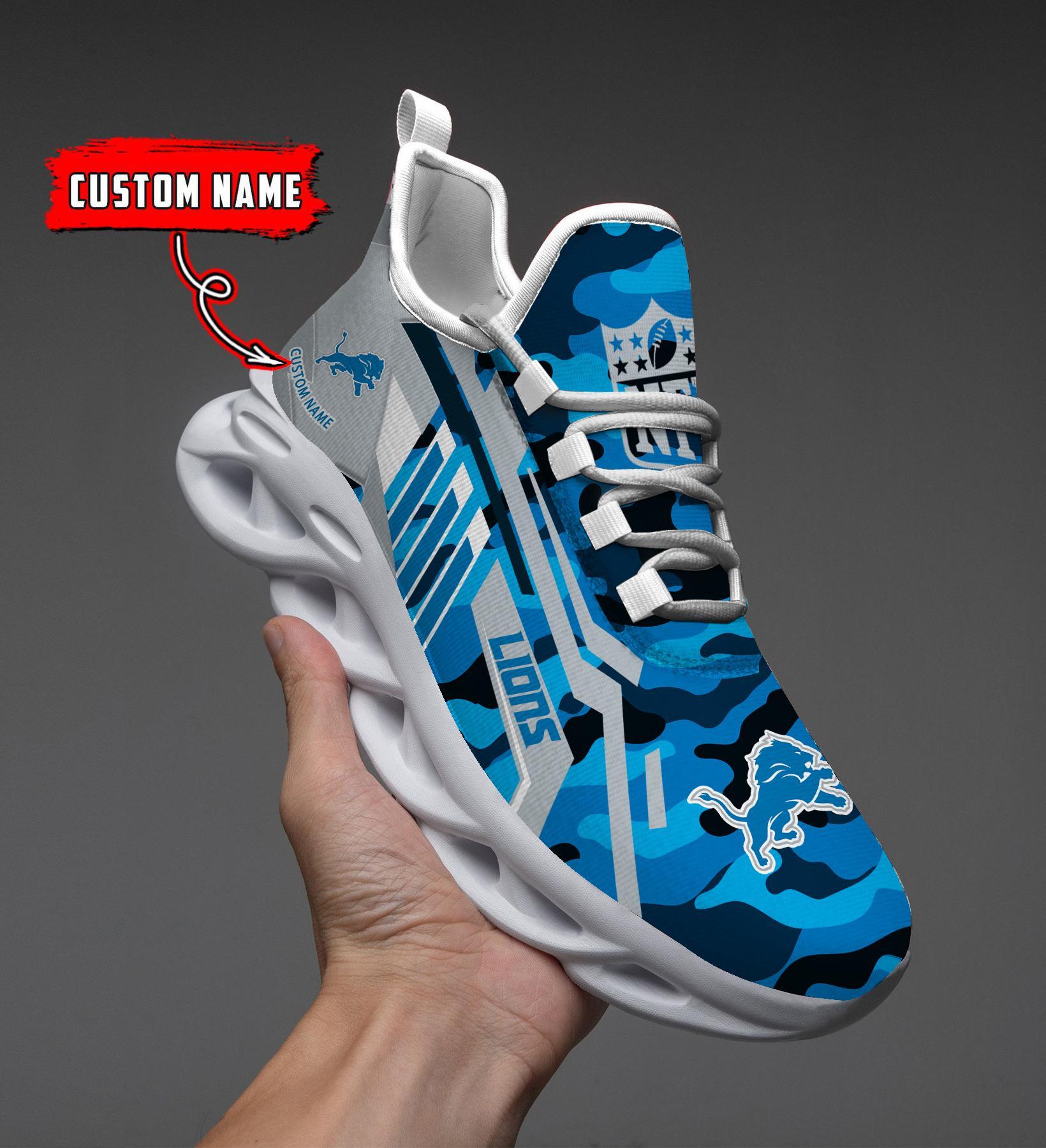 Ideafootwear Detroit Lions Max Soul Shoes Sneakers For Men And Women