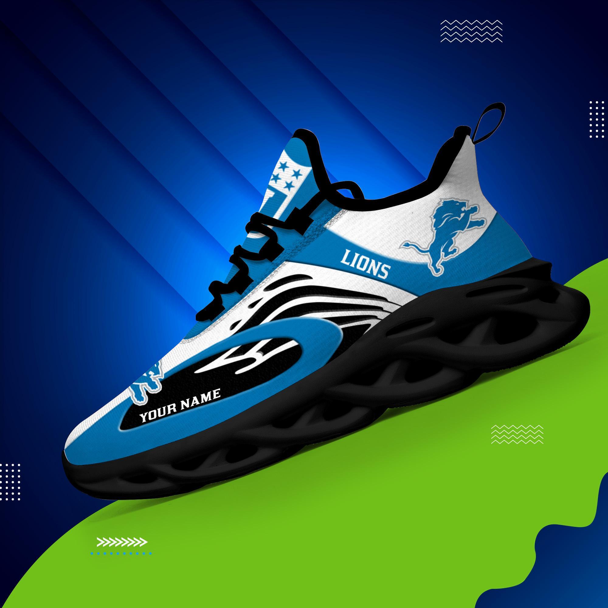 Ideafootwear Detroit Lions Max Soul Shoes Sneakers For Men And Women