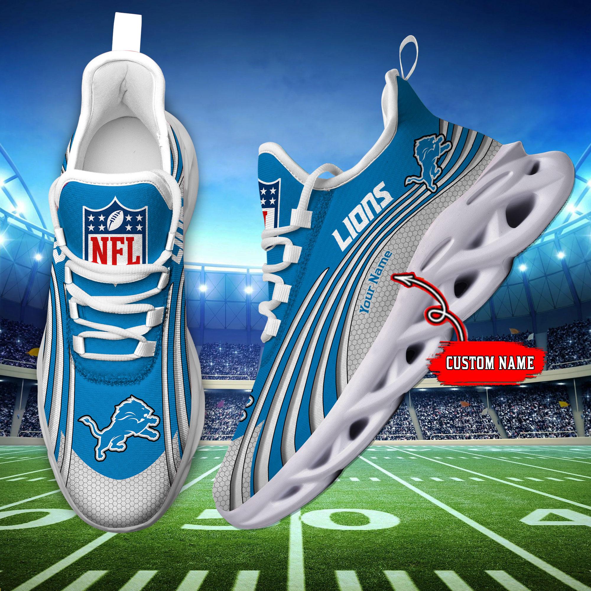 Ideafootwear Detroit Lions Max Soul Shoes Sneakers For Men And Women