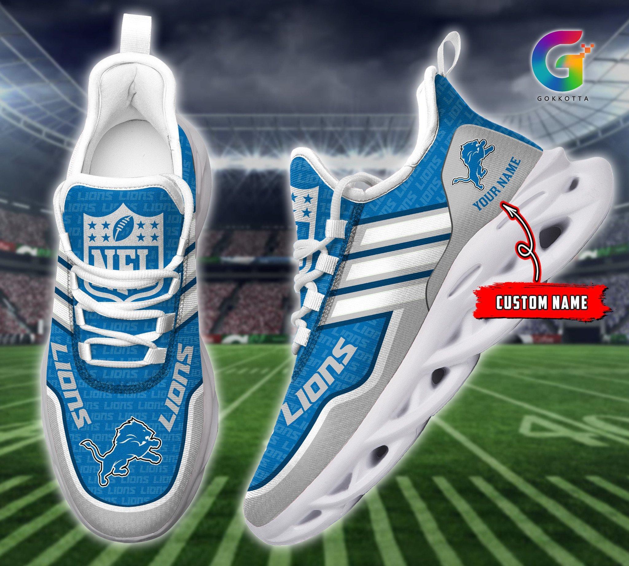 Ideafootwear Detroit Lions Max Soul Shoes Sneakers For Men And Women