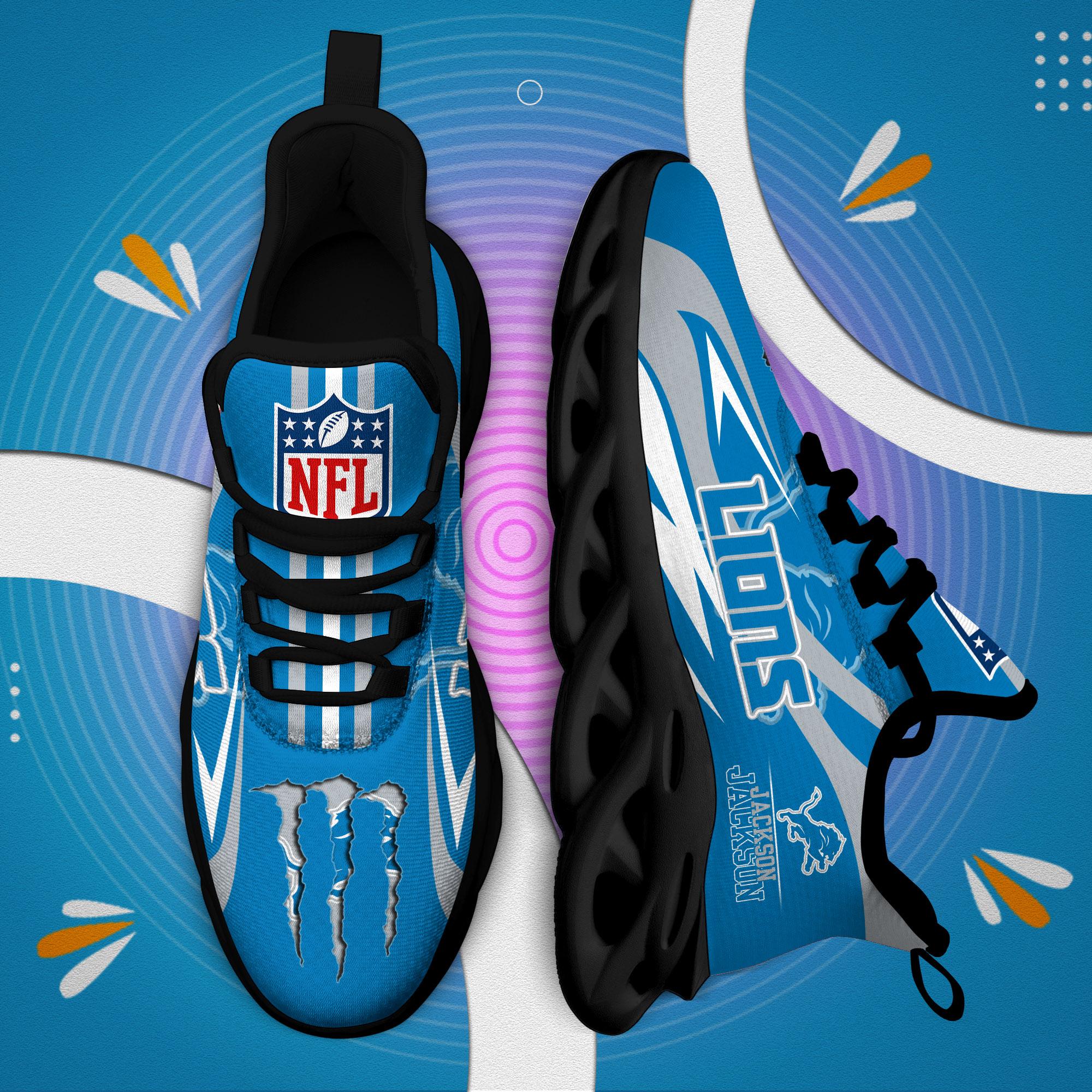Ideafootwear Detroit Lions Max Soul Shoes Sneakers For Men And Women