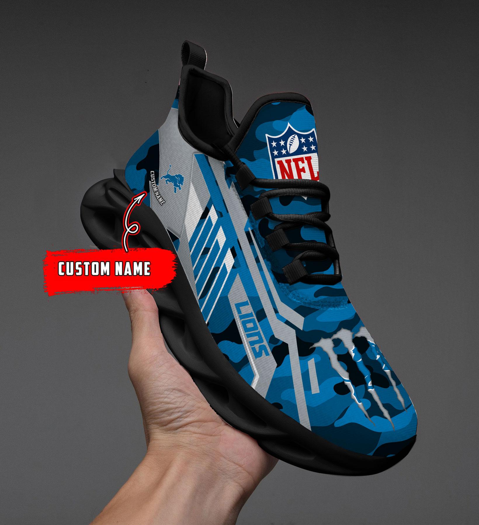 Ideafootwear Detroit Lions Max Soul Shoes Sneakers For Men And Women