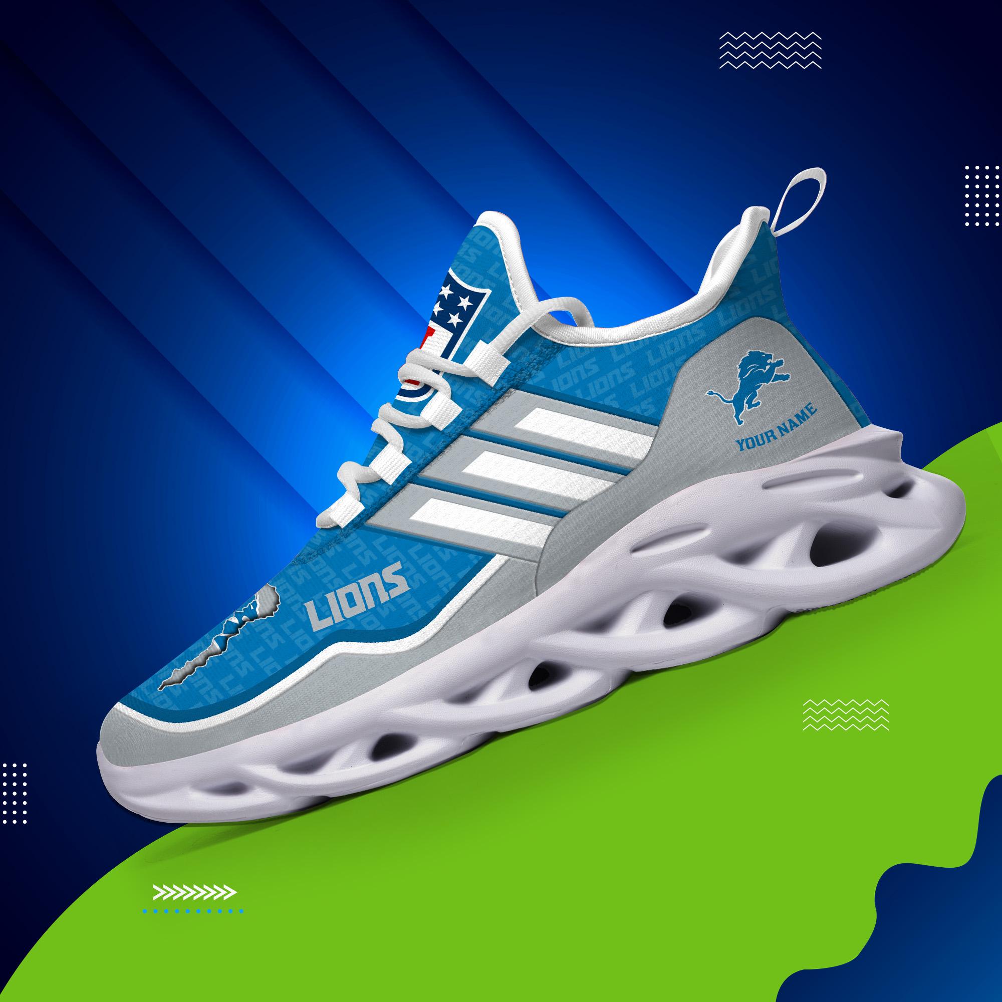Ideafootwear Detroit Lions Max Soul Shoes Sneakers For Men And Women