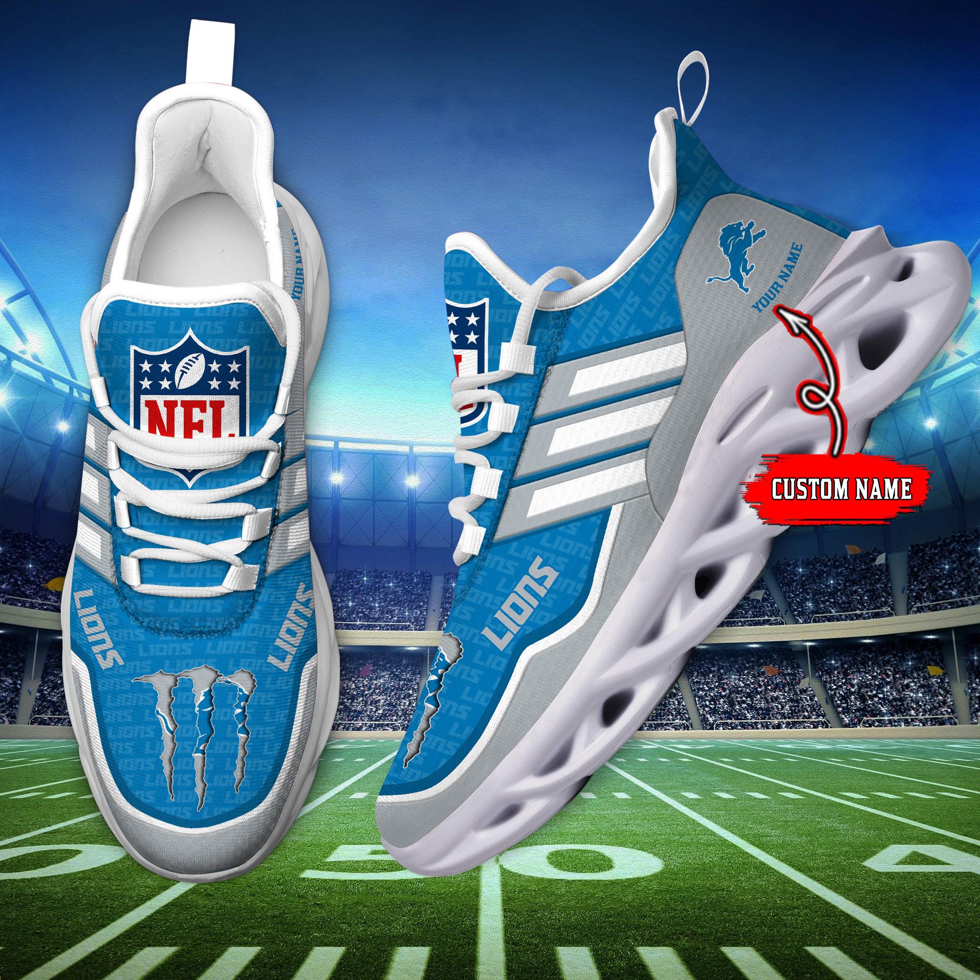 Ideafootwear Detroit Lions Max Soul Shoes Sneakers For Men And Women