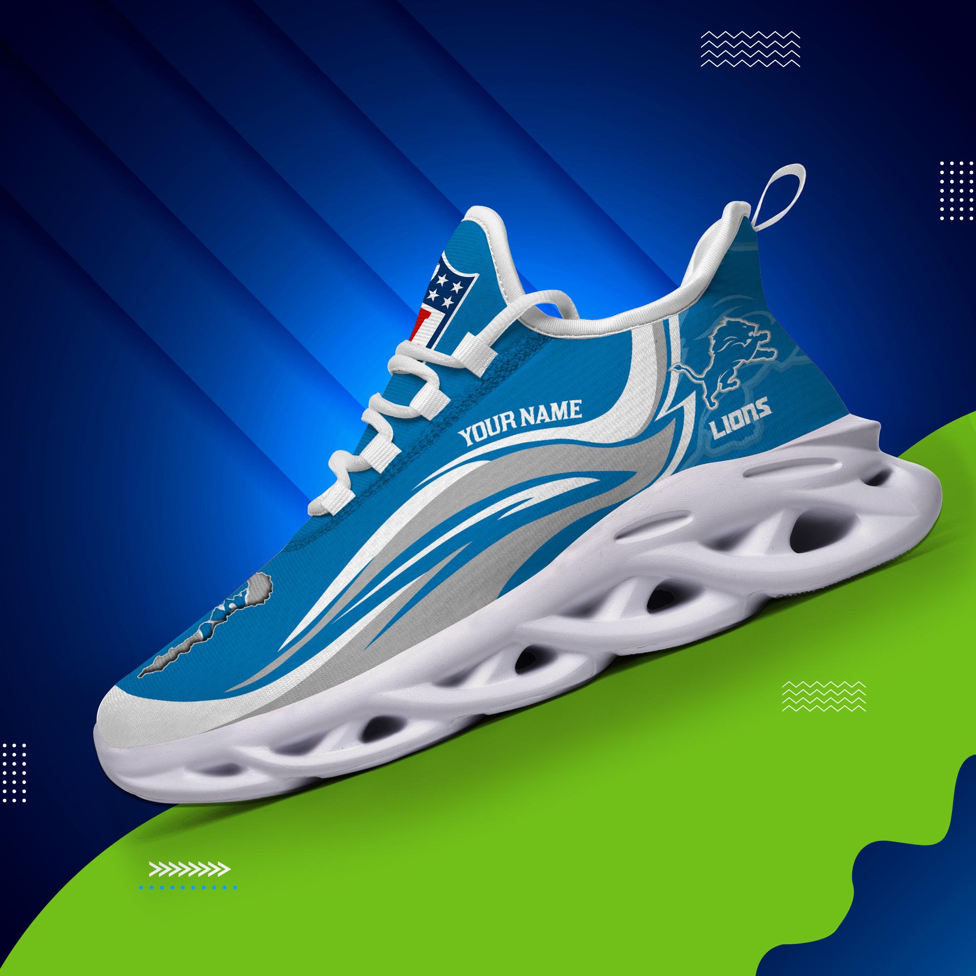 Ideafootwear Detroit Lions Max Soul Shoes Sneakers For Men And Women