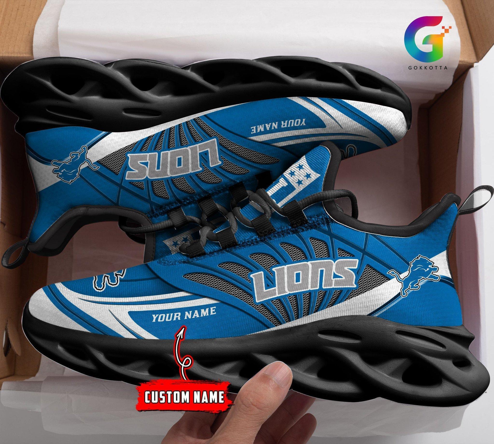 Ideafootwear Detroit Lions Max Soul Shoes Sneakers For Men And Women