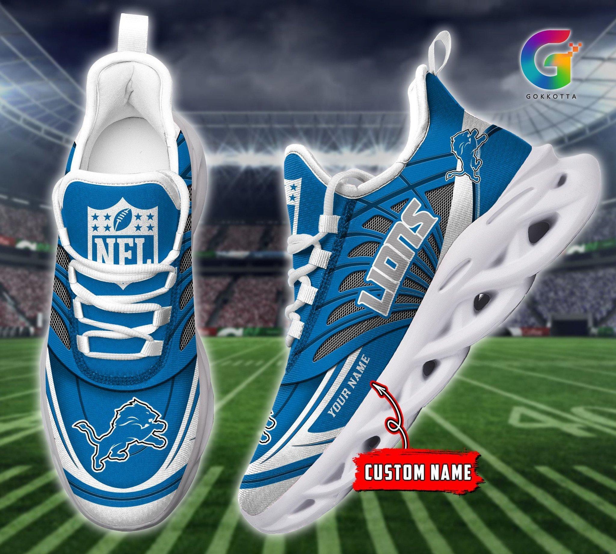 Ideafootwear Detroit Lions Max Soul Shoes Sneakers For Men And Women