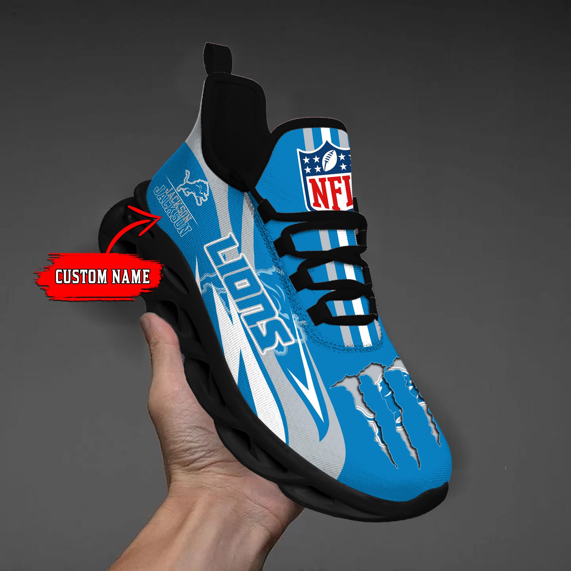 Ideafootwear Detroit Lions Max Soul Shoes Sneakers For Men And Women