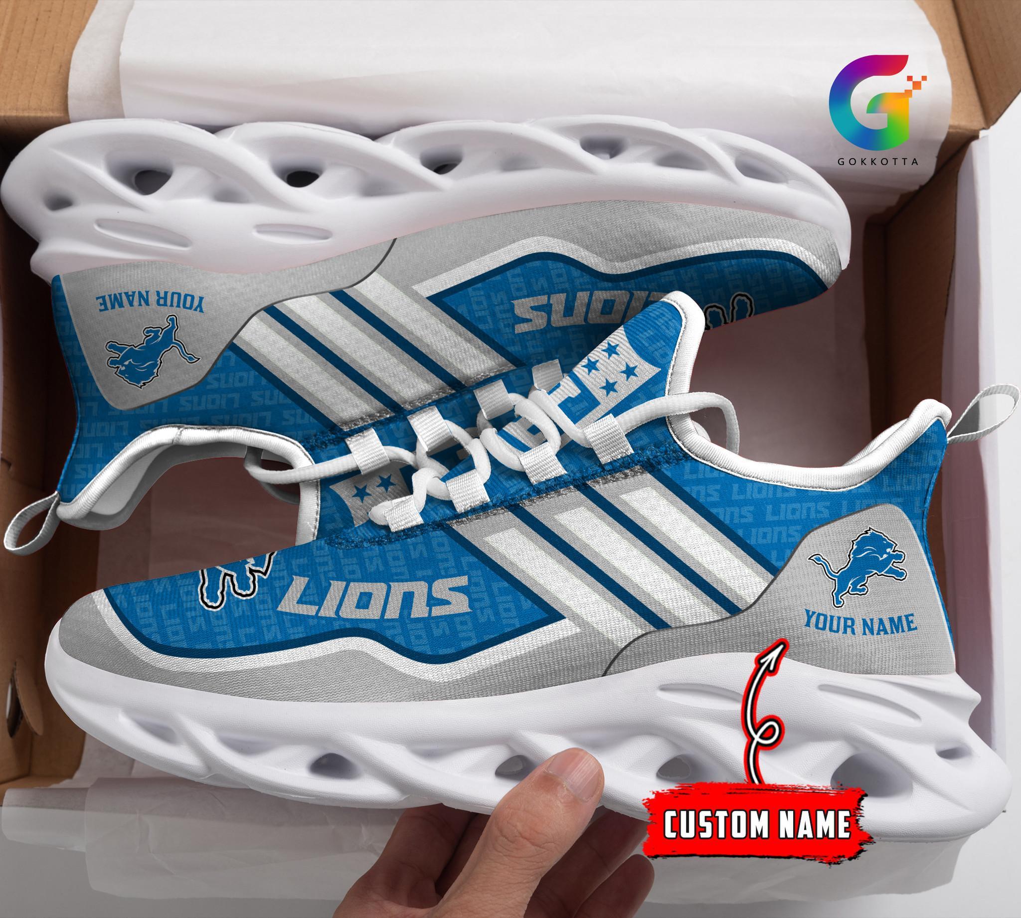 Ideafootwear Detroit Lions Max Soul Shoes Sneakers For Men And Women